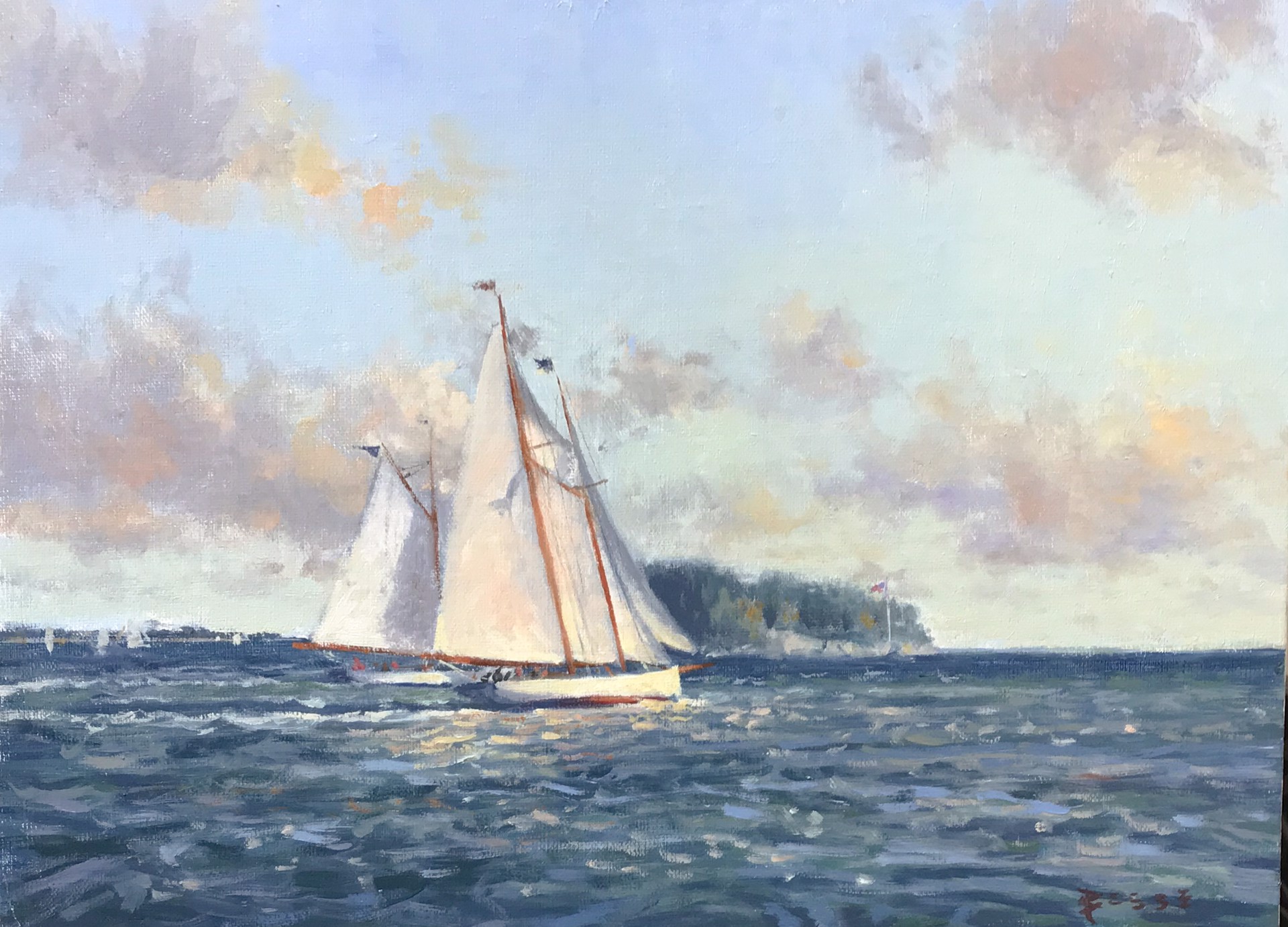 Breezy Afternoon off Tuxis Island by Paul Beebe