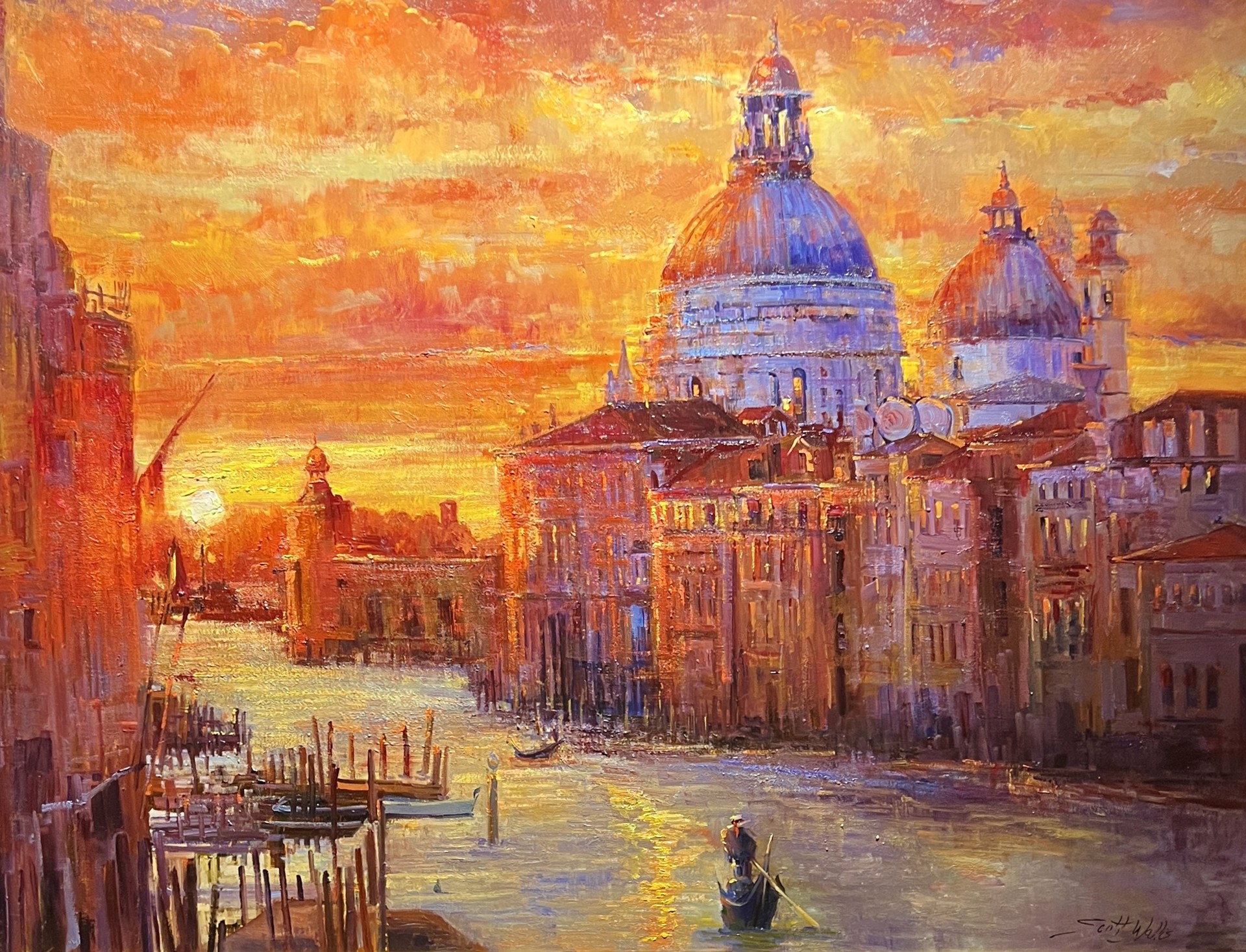 Venetian Sunset 2 by Scott Wallis