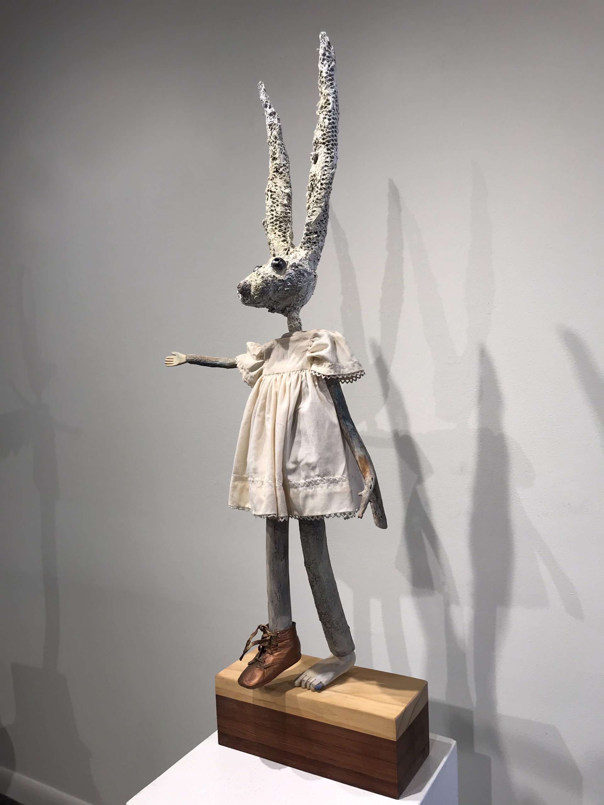 Young Rabbit with a Bronze Shoe by Gary Olson