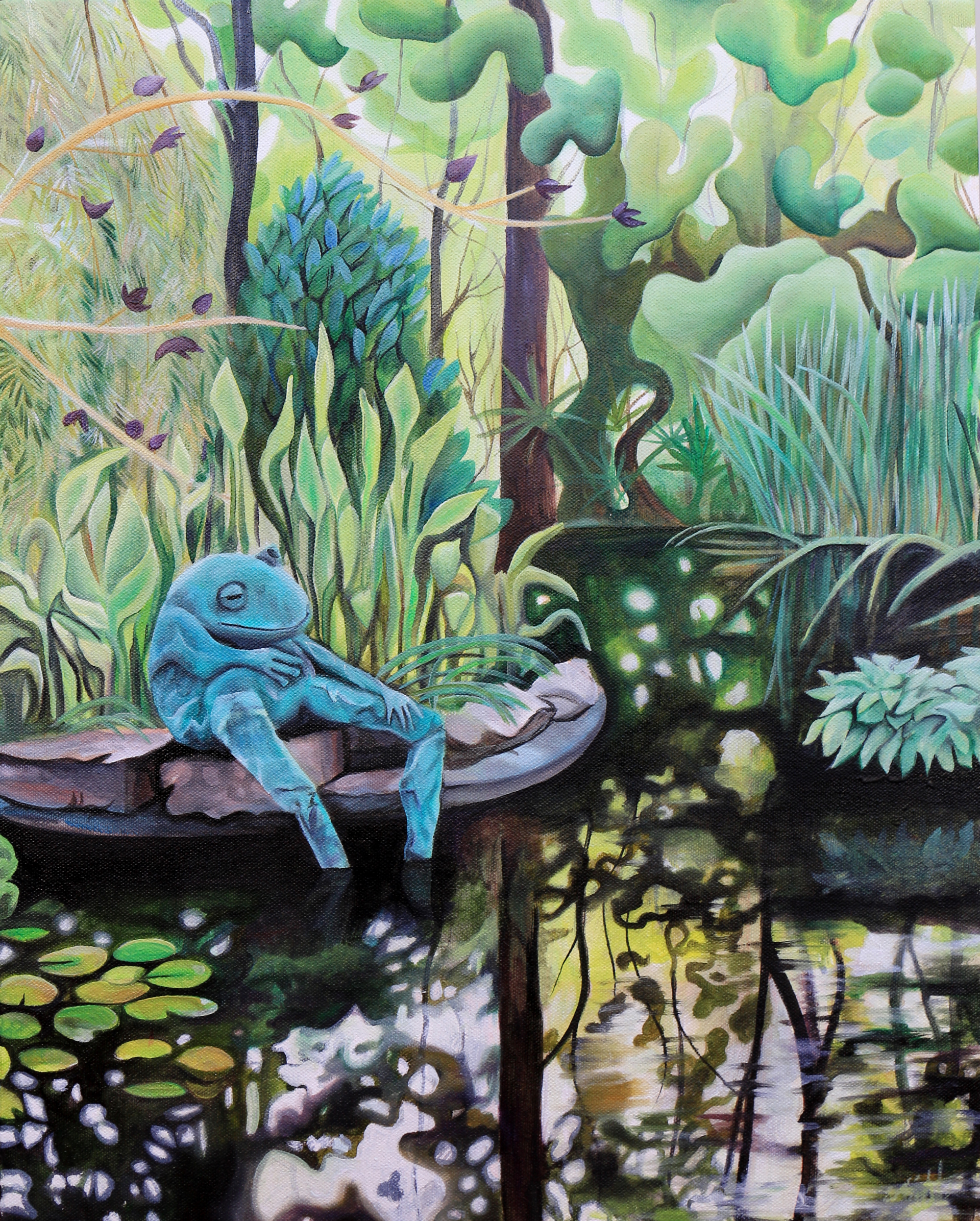 Botanical Garden Frog Pond #2 by Emma Knight