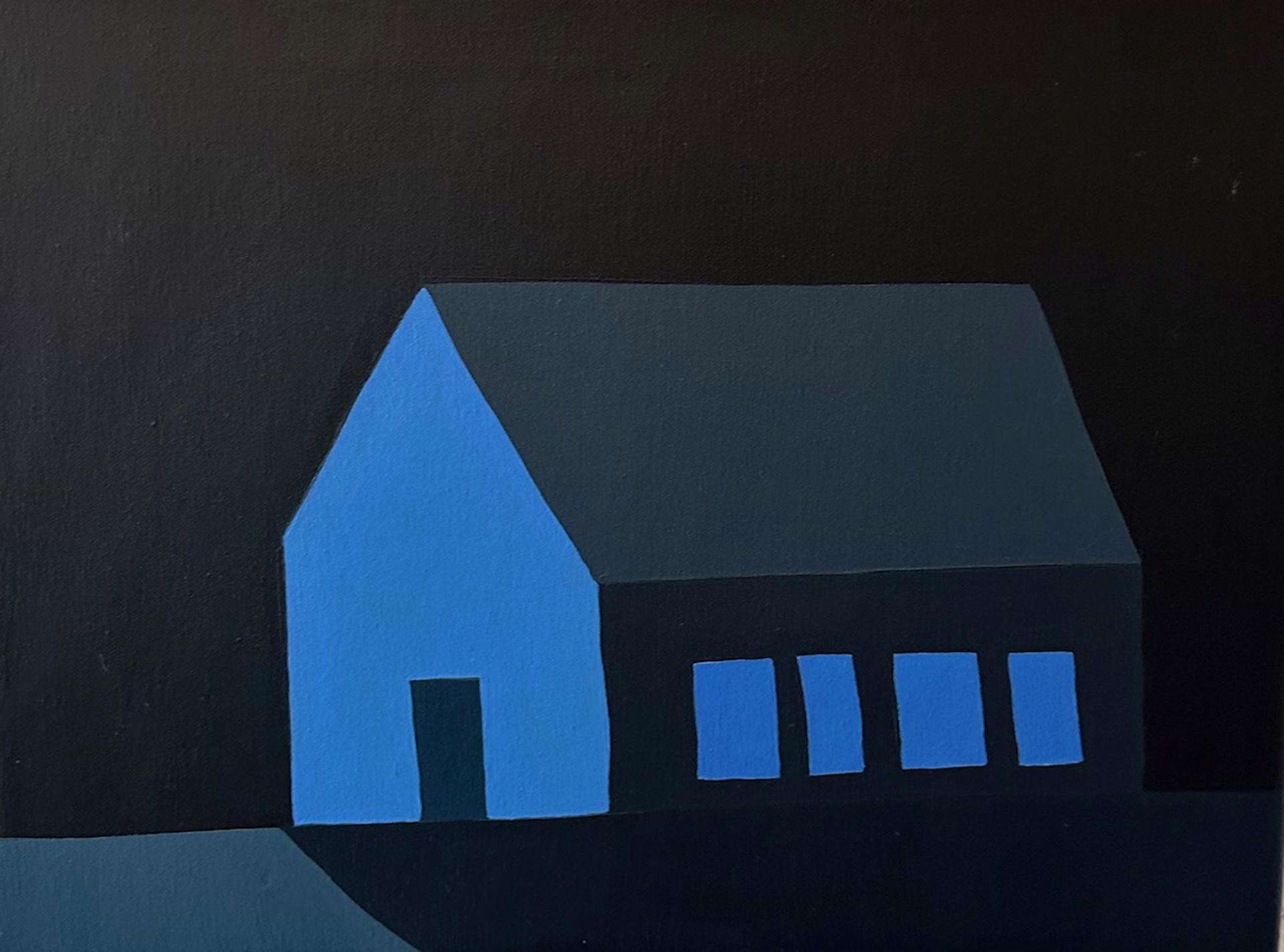 Four Bright Blue Windows by Sage Tucker-Ketcham
