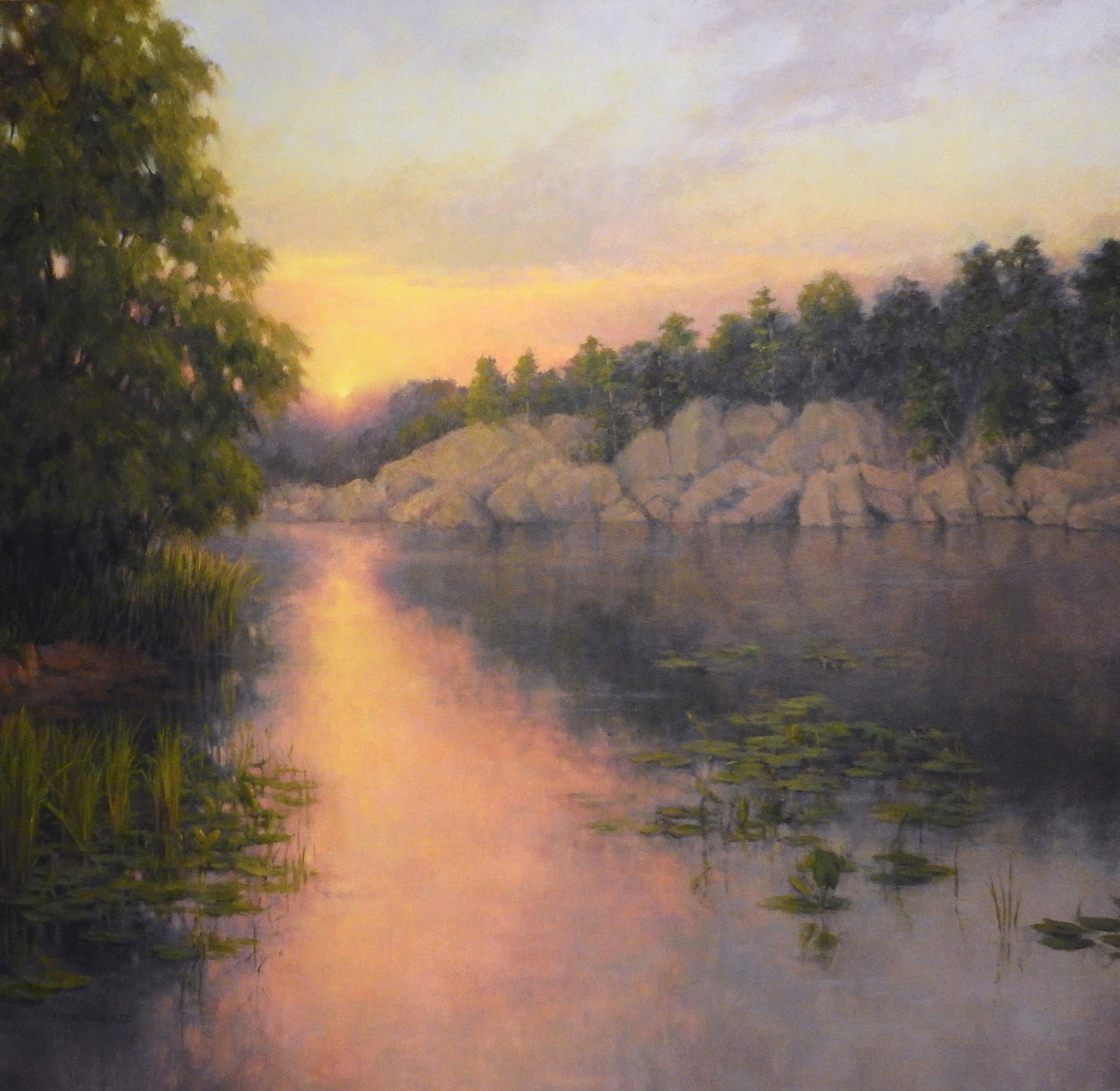 Black Pond Sunset by Jean Schwartz