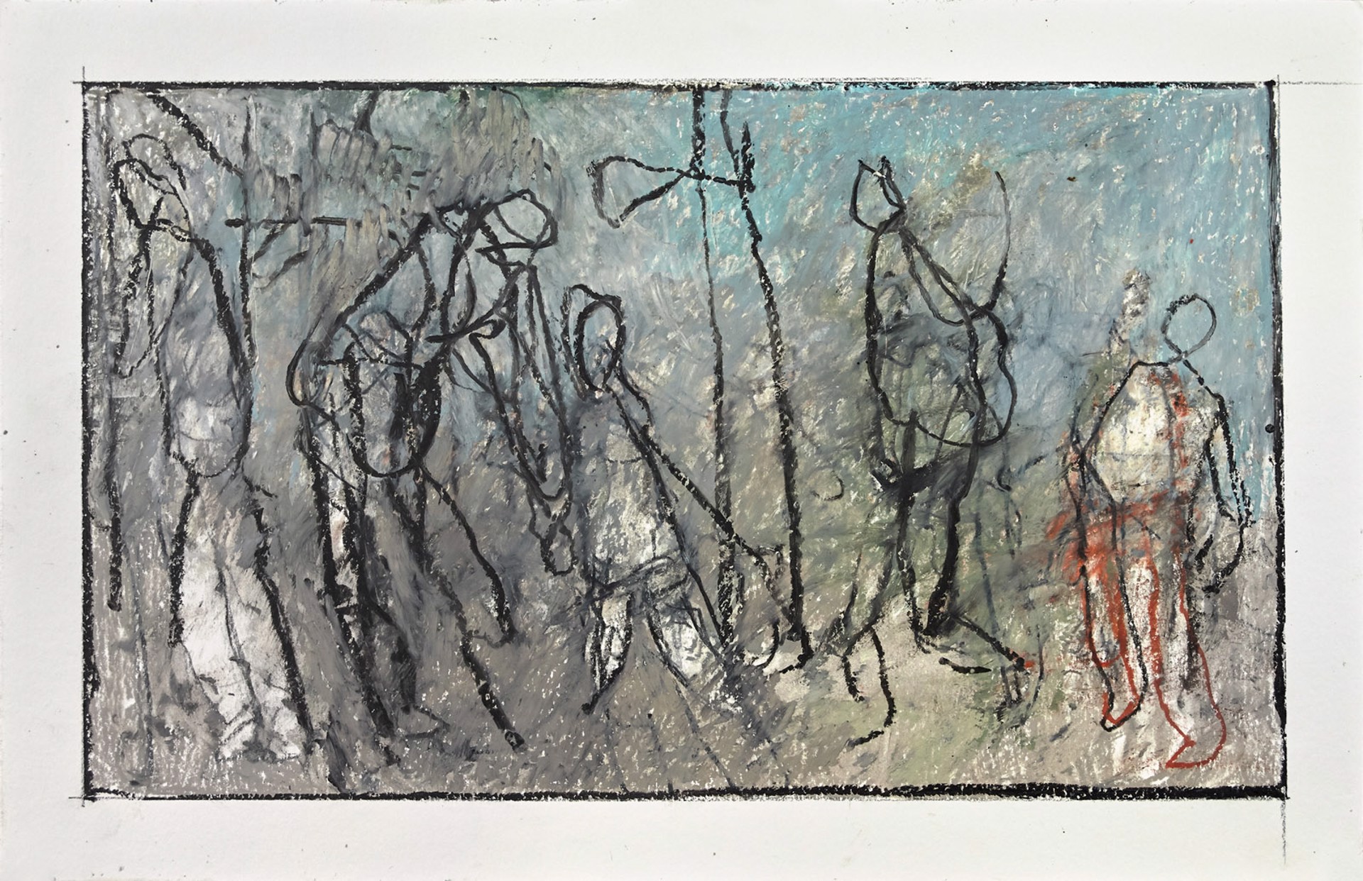 Drawings from Mt Gretna: Five Figures by Thaddeus Radell