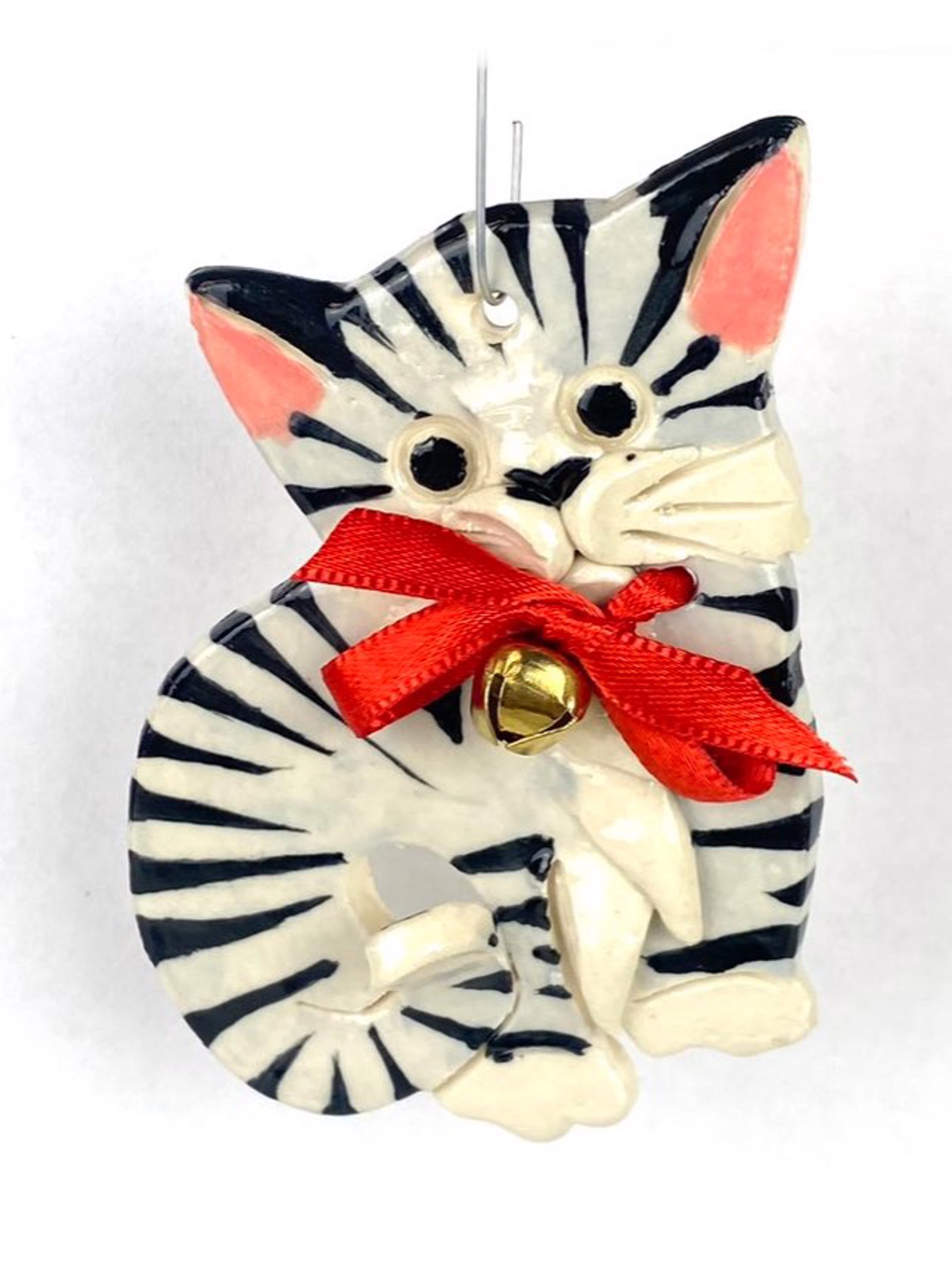 Cat Ornament by Nancy Jacobsohn