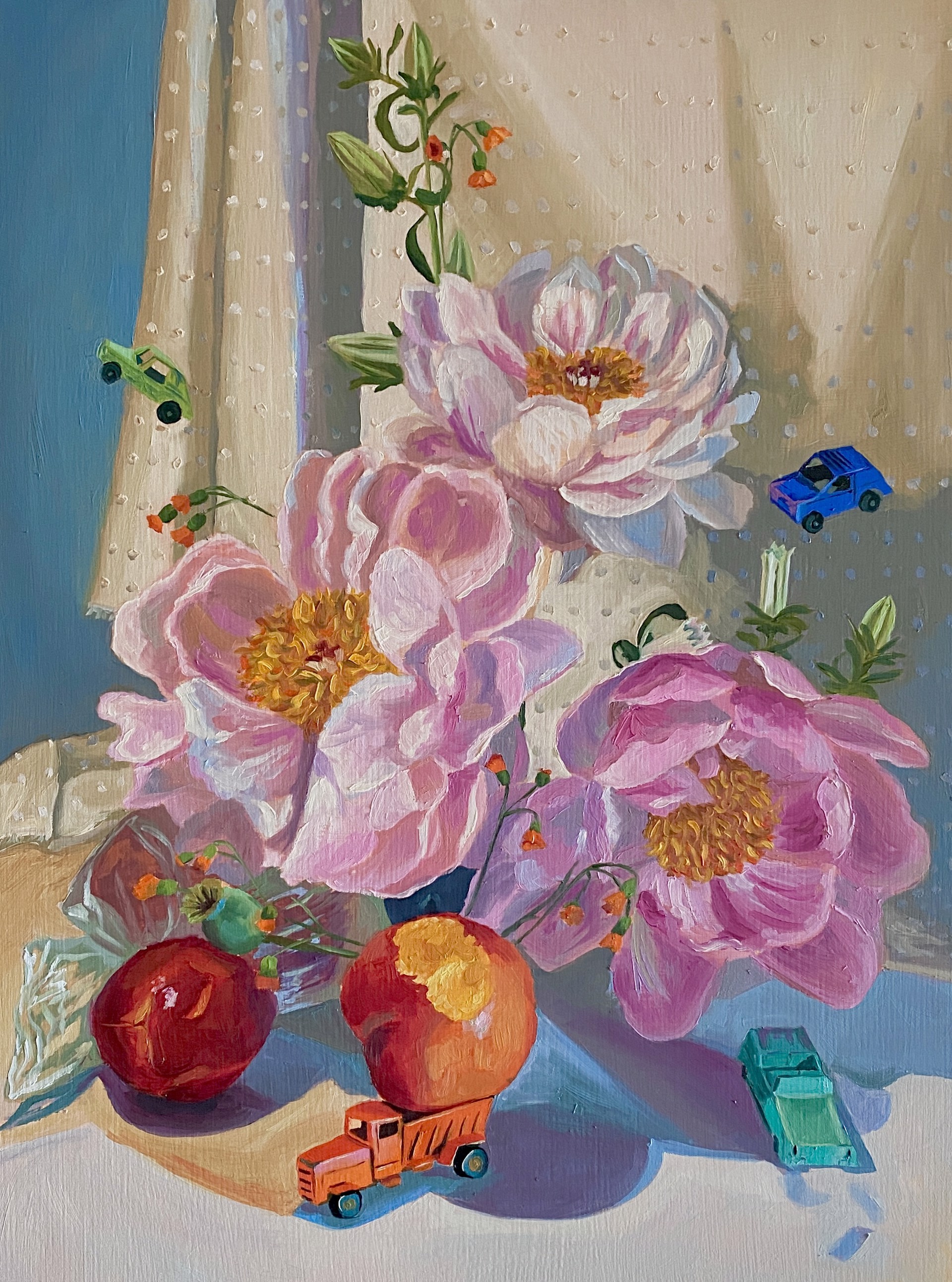 Small Cars and Giant Peonies by Bella Wattles