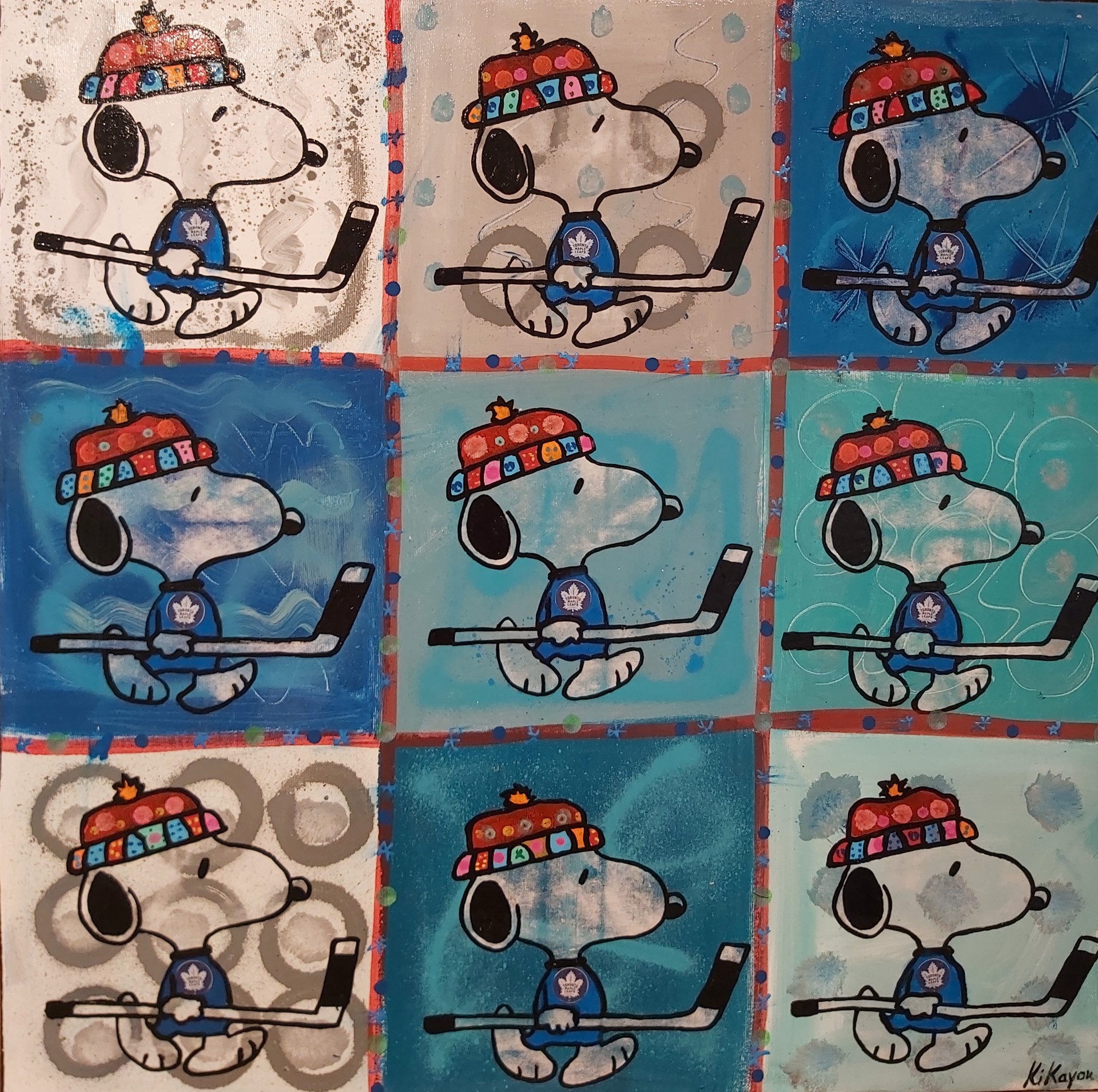 Snoopy Hockey by 9 by Kikayou