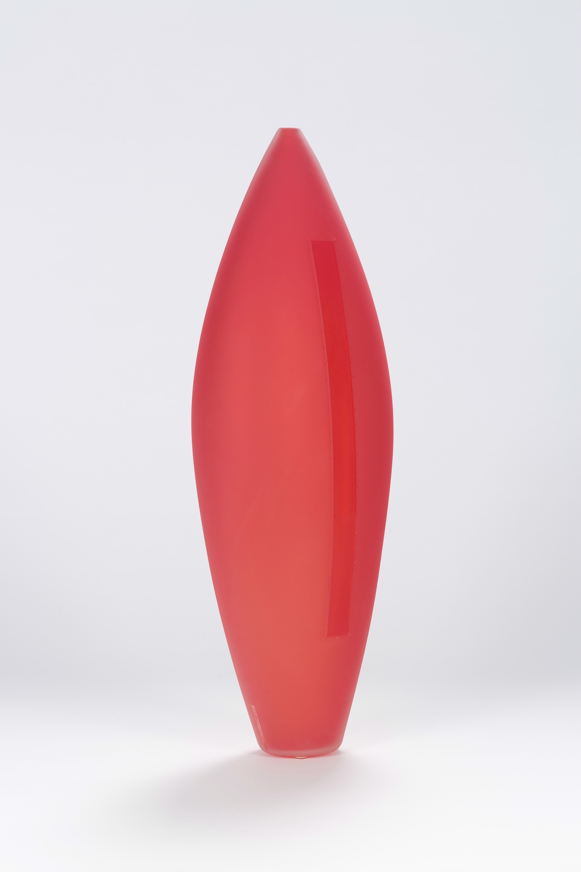 Red Tracks #46 (Red Window Series) by Matthew Curtis