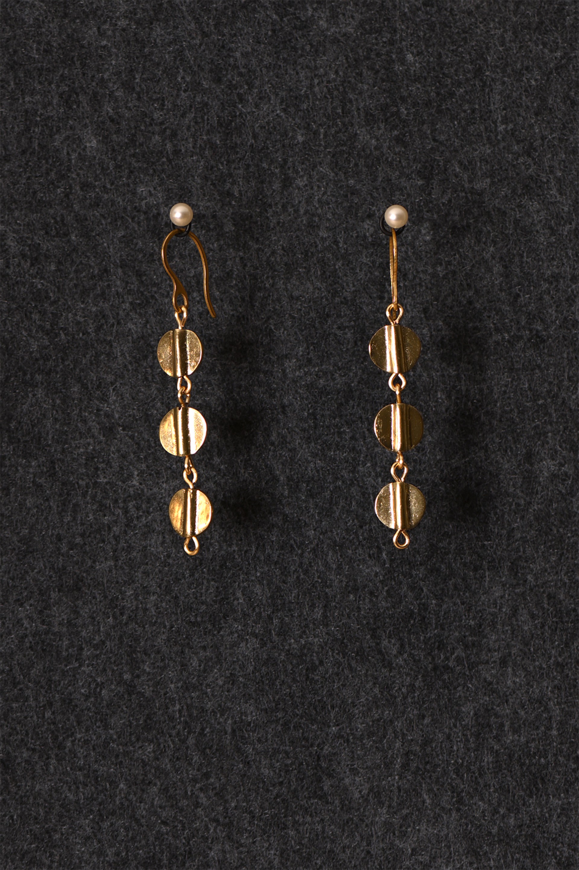 Brass Aspen Earrings by Cameron Johnson