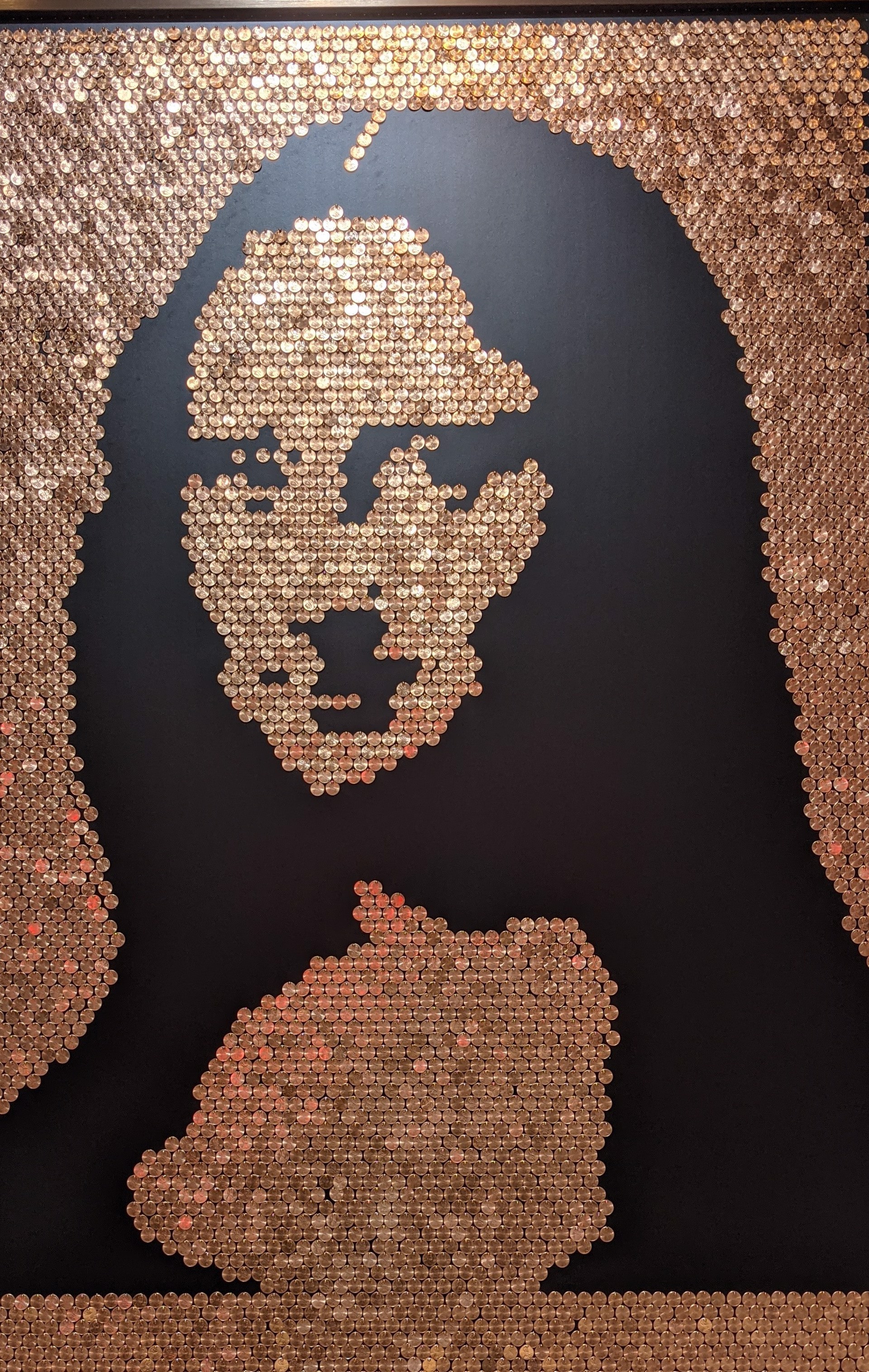 Penny Face "Mona Lisa" by "Coins & Sequins On Canvas" by Efi Mashiah