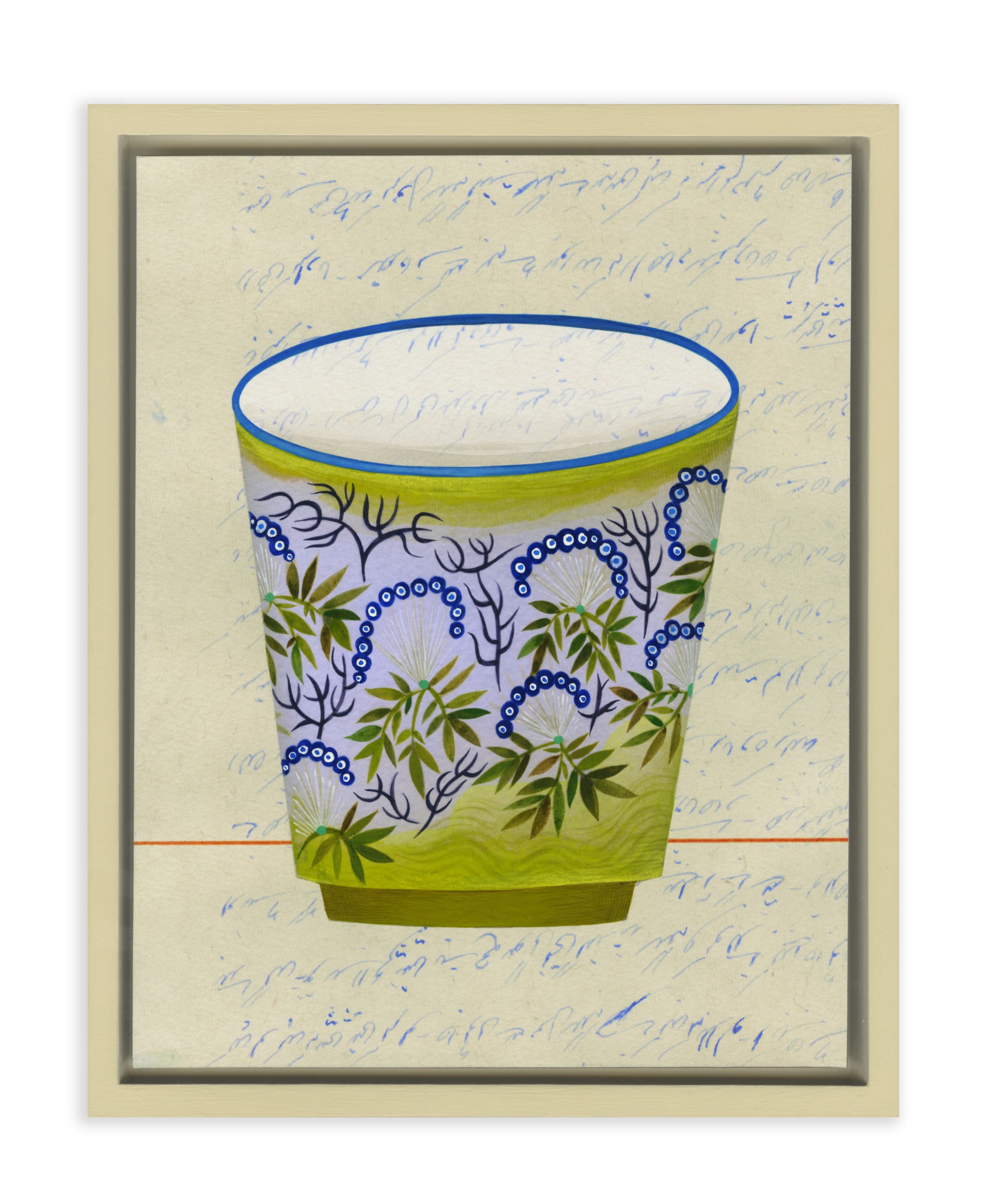 Blue and White Cup No. 5 by Anne Smith