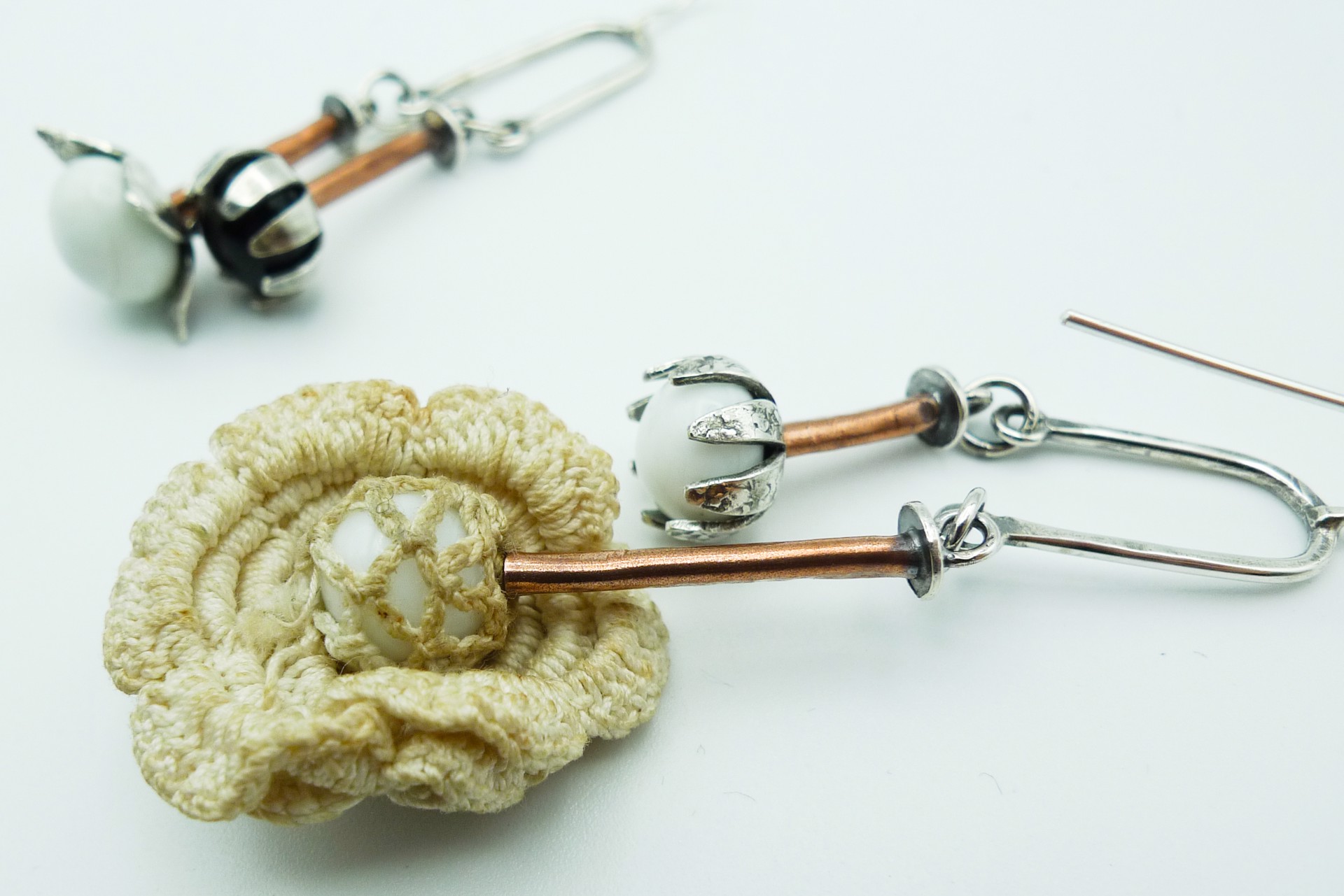 From Hair to Ear Antique Hat Pin Adornments by Ali Kauss