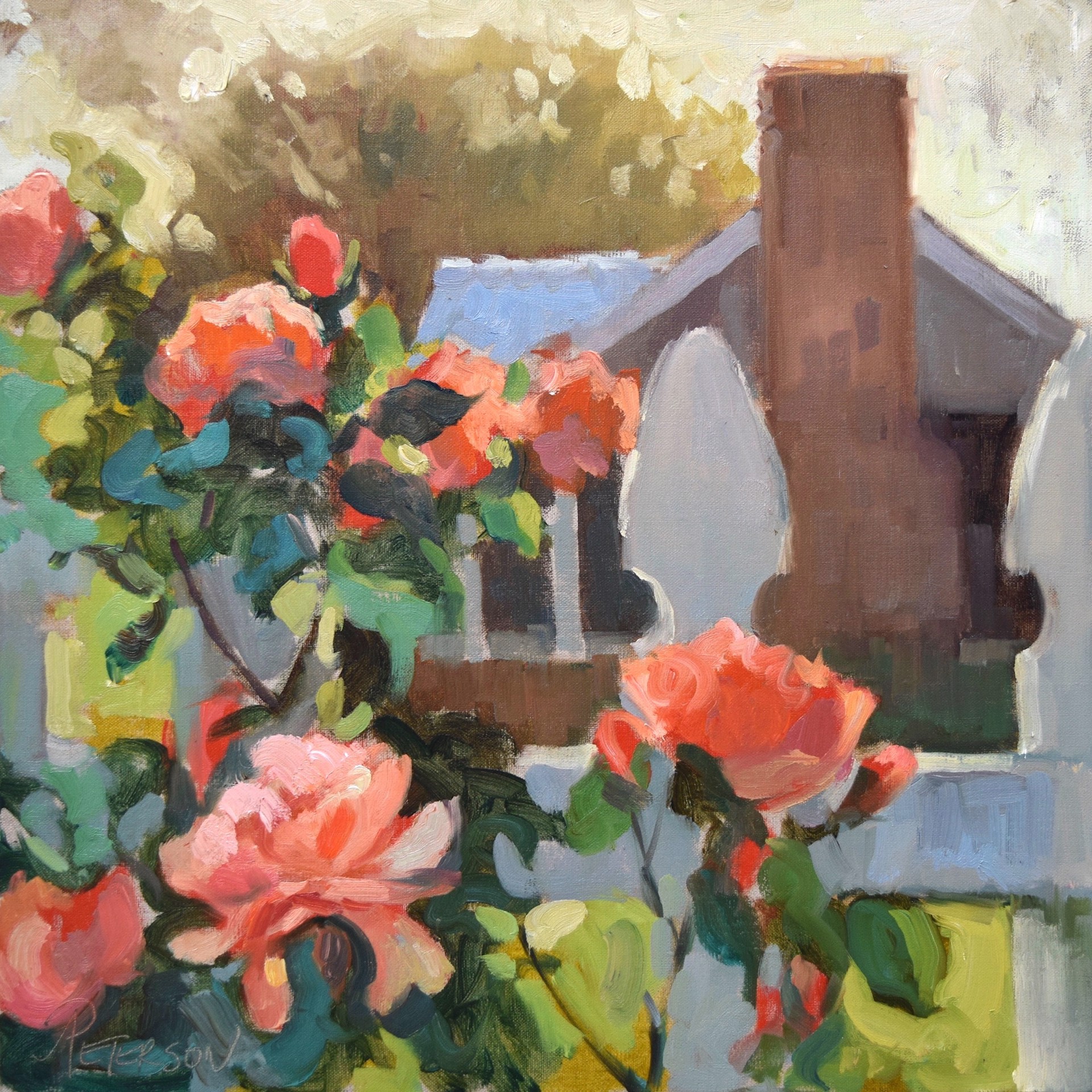 Cottage Roses by Amy R. Peterson
