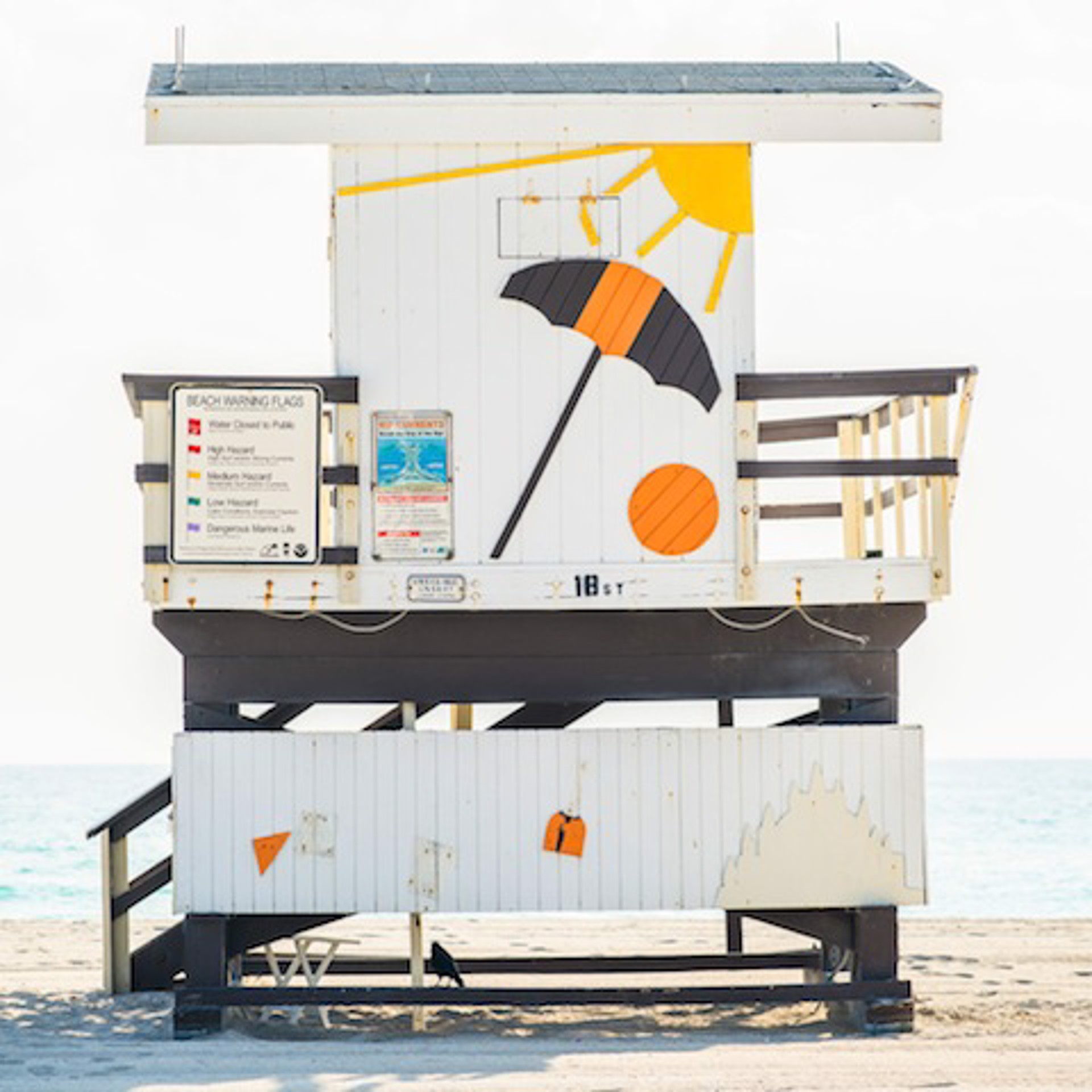 18th Street Lifeguard Stand, Rear View by Peter Mendelson