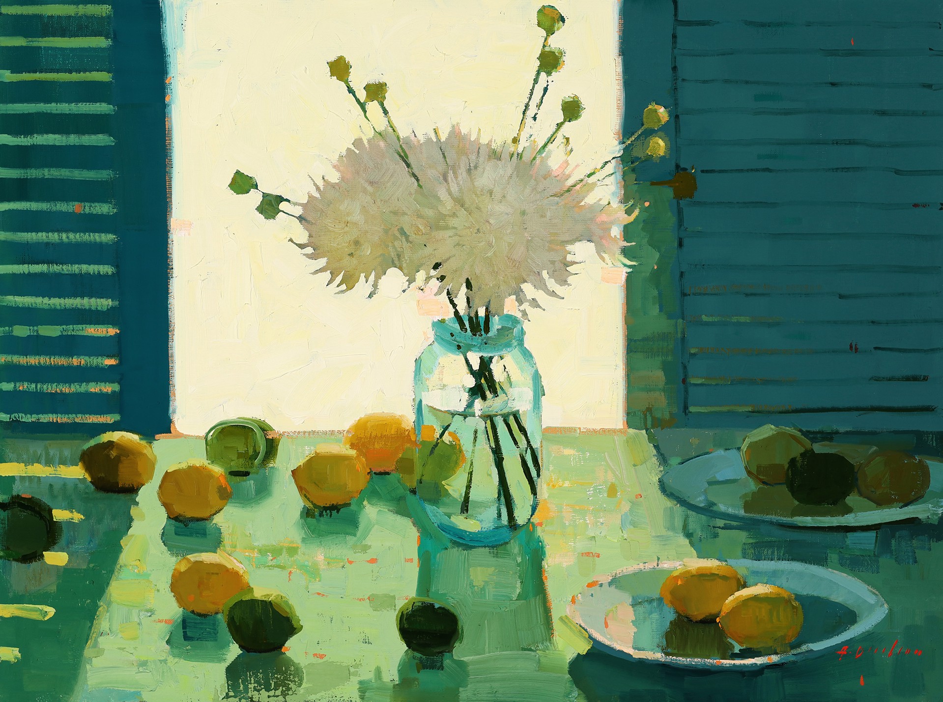 Lemons, Limes and Spider Mums by Aimee Erickson