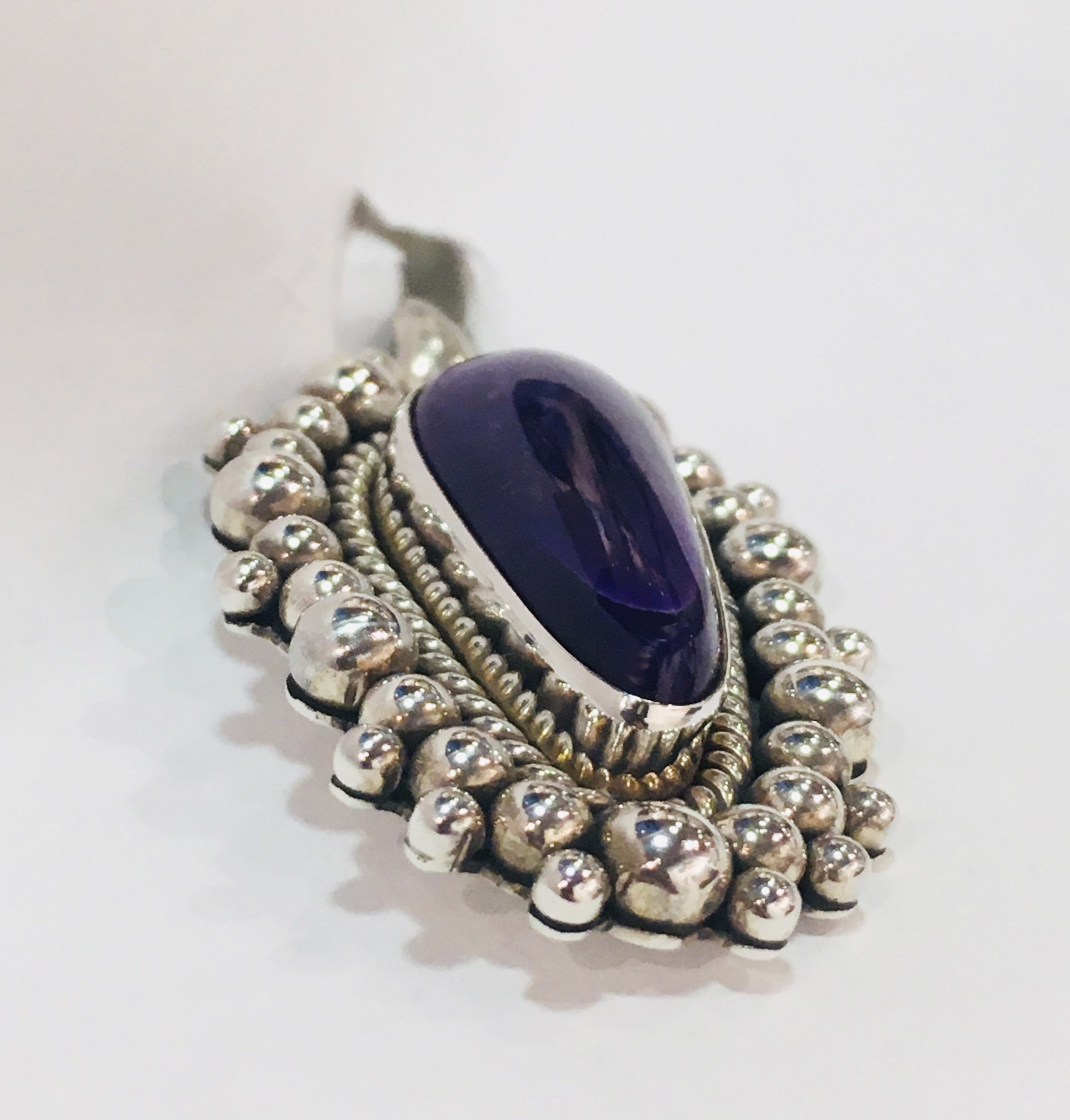 Sugilite and Sterling Silver Pendant by ARTIE YELLOWHORSE