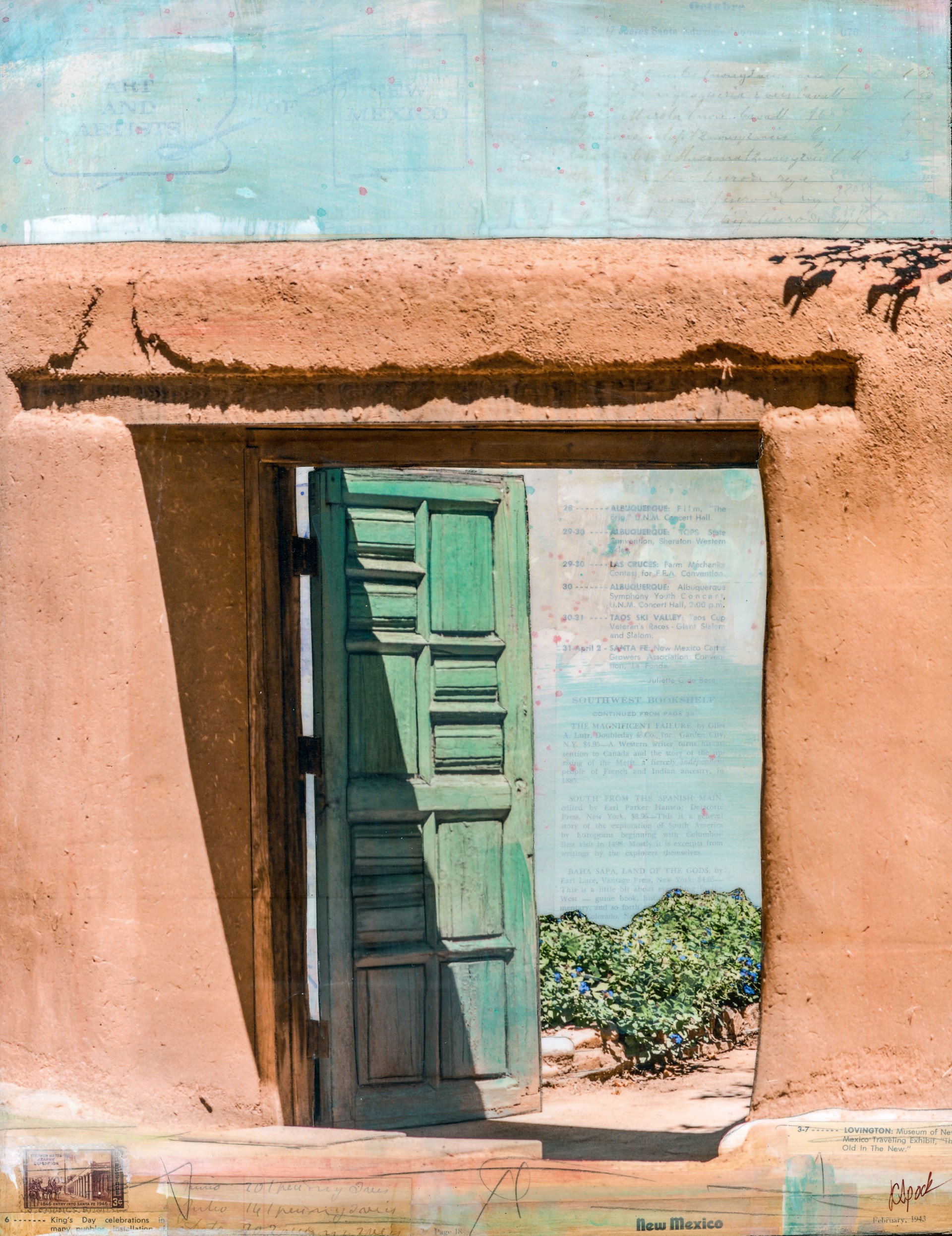 Turquoise Door IV by JC Spock