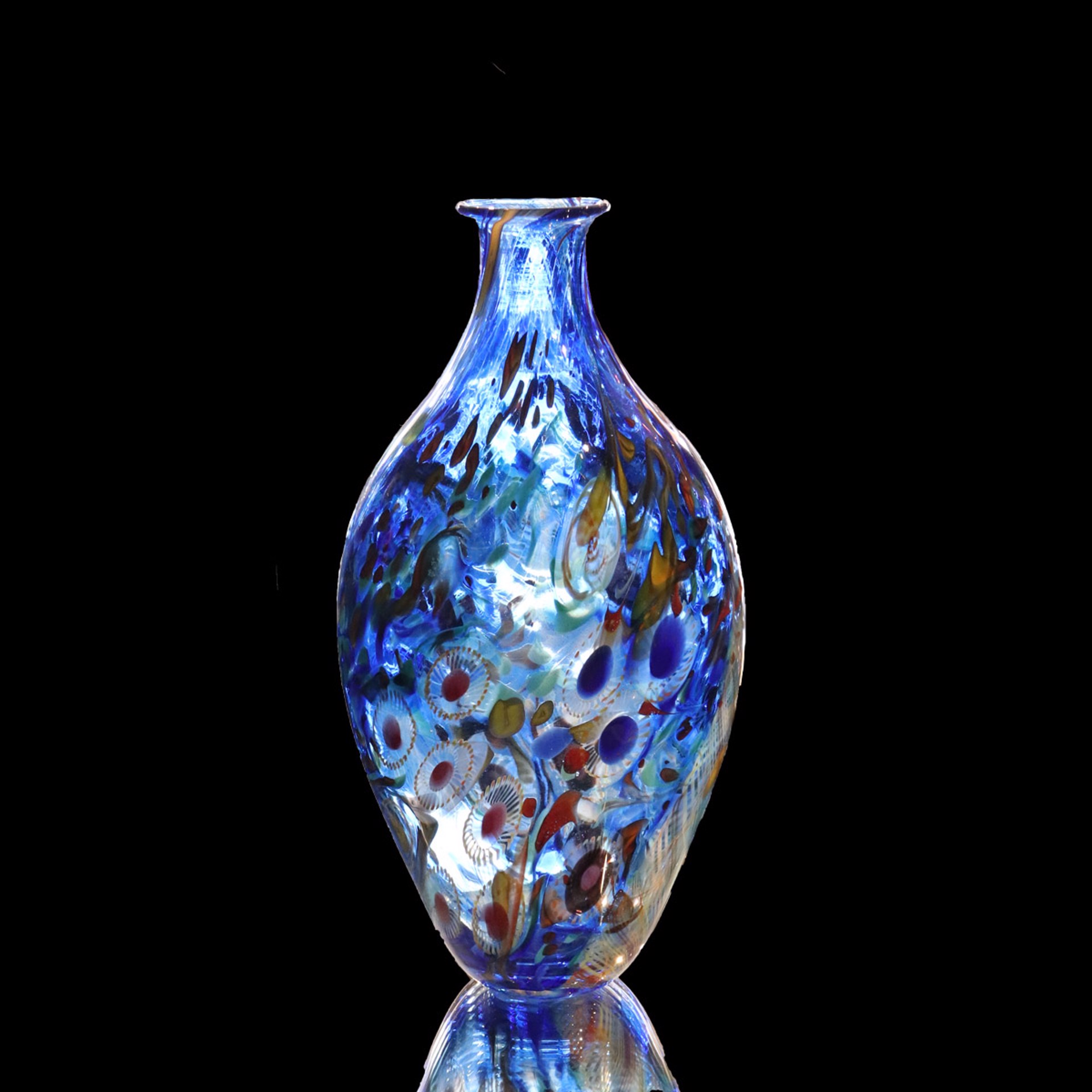 Undersea Adventures Flat Vase by David Lindsay