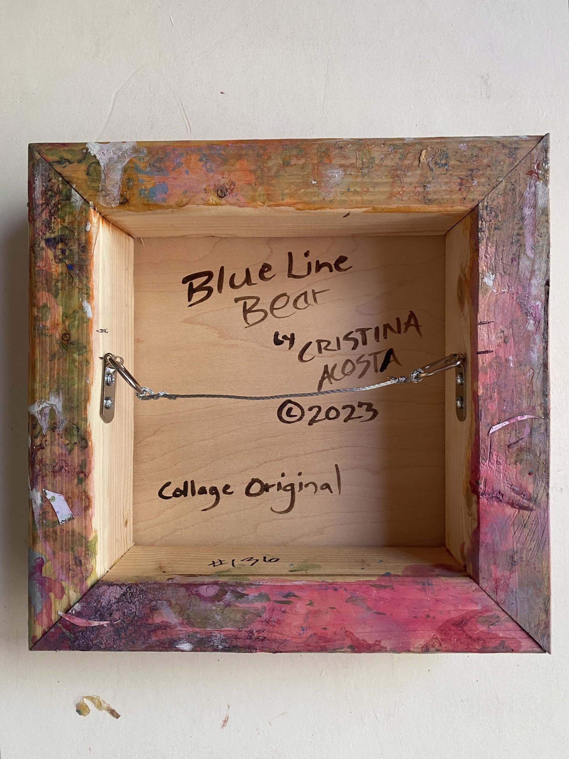 Blue Line Bear by Cristina Acosta