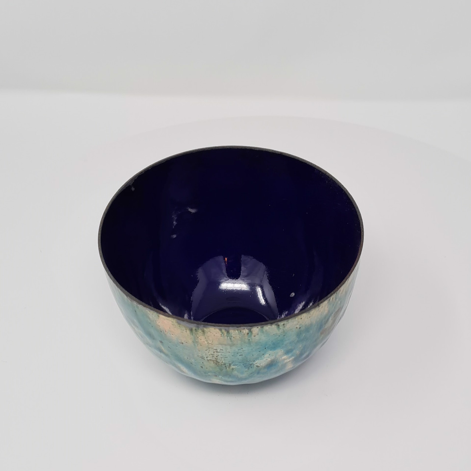 Enamel Copper Medium Bowl by Lundsten Glazzard