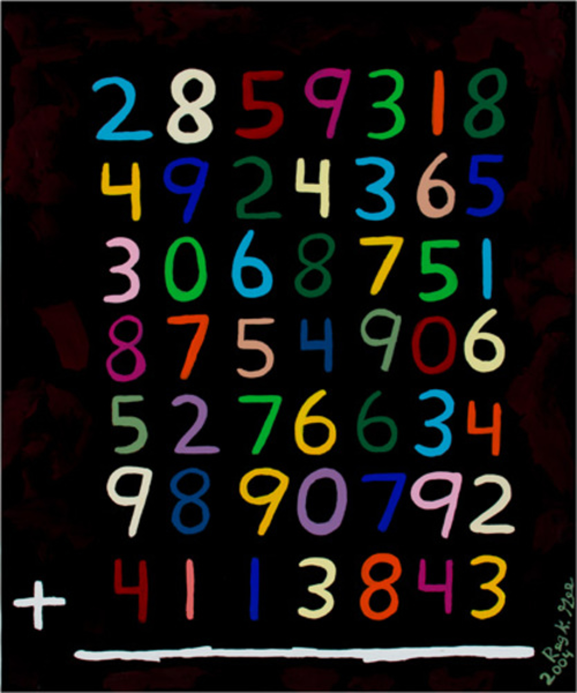 Phone Numbers Addition by Reginald K. Gee
