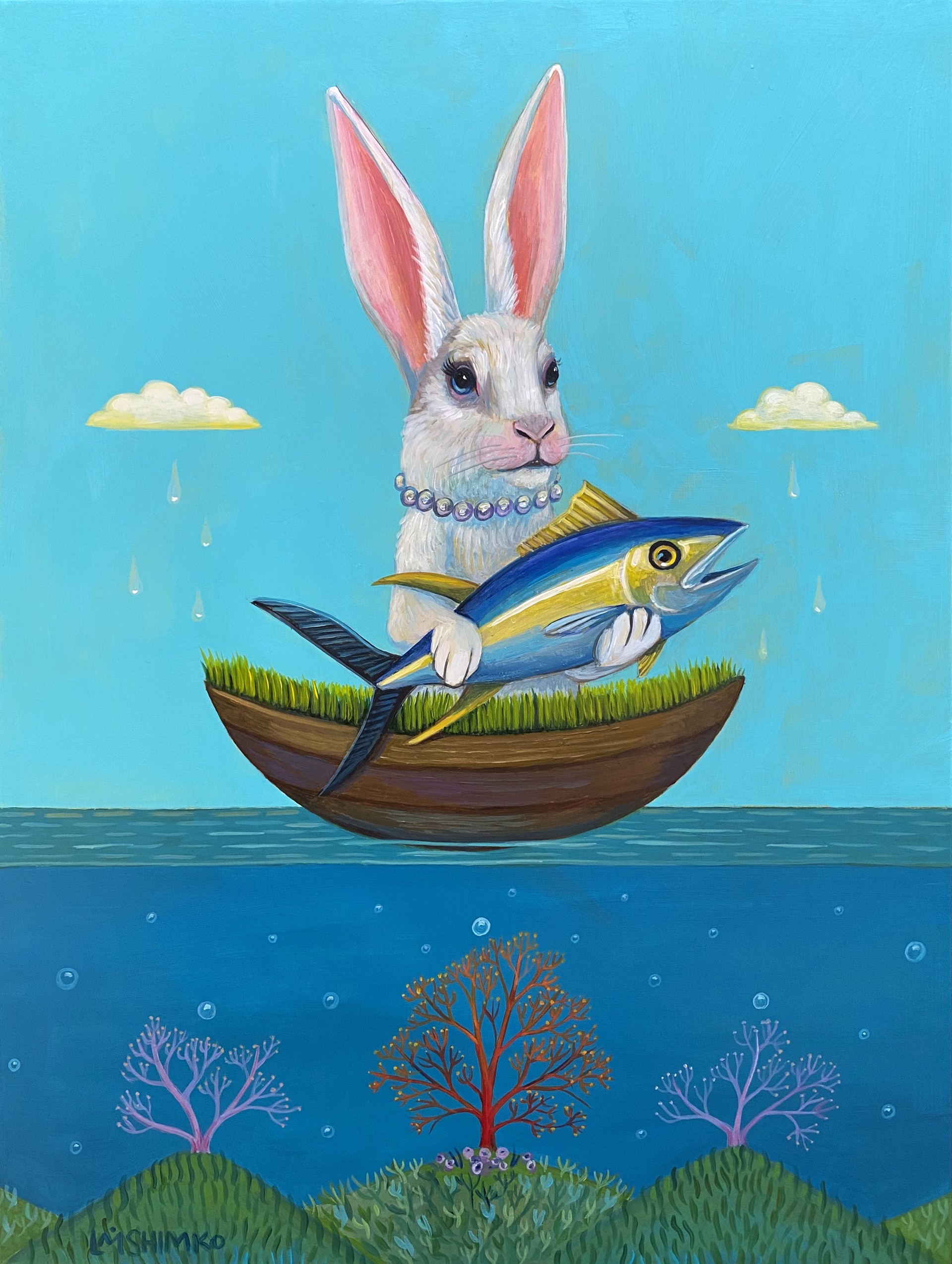 Water Rabbit Ballast by Lisa Shimko