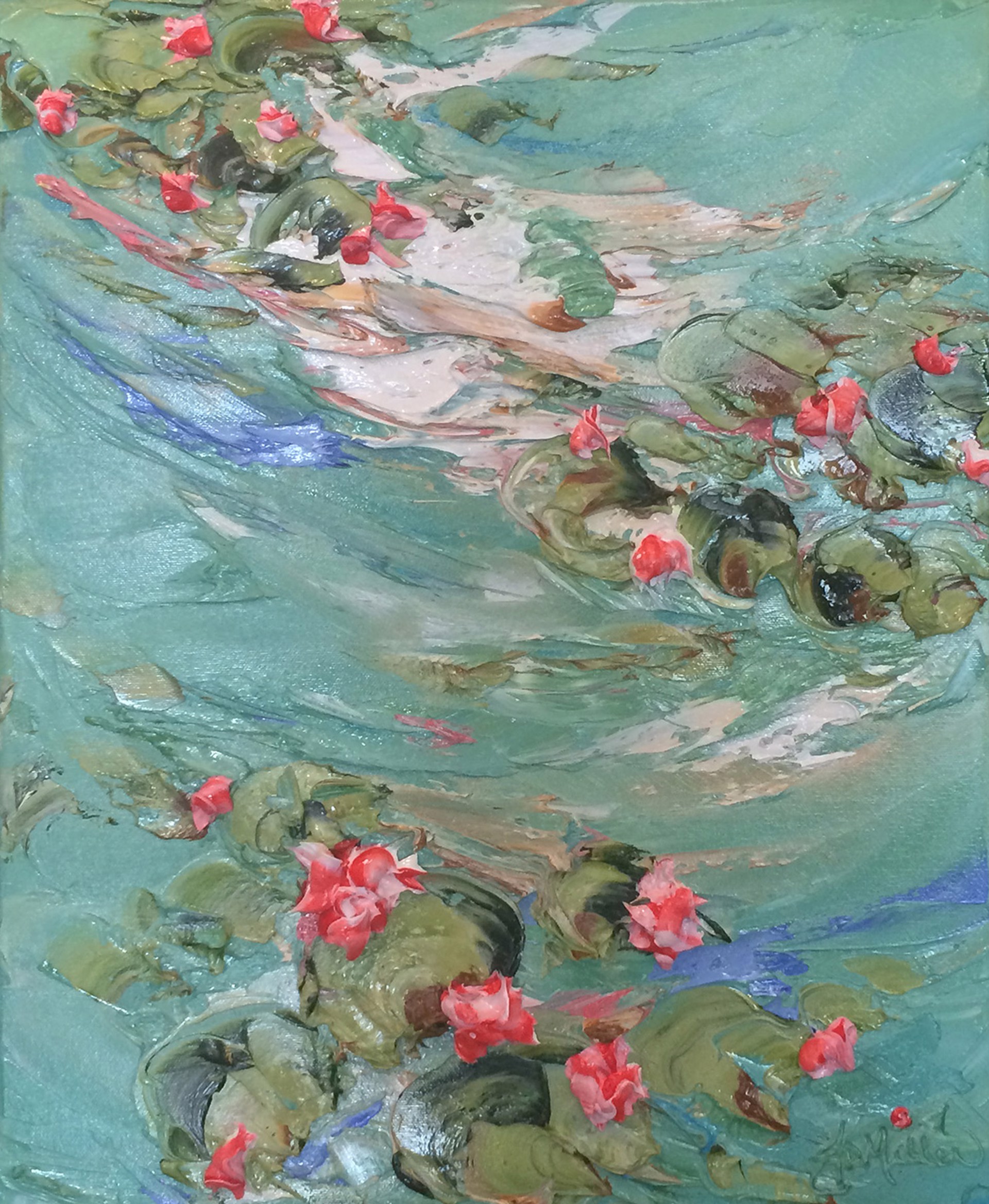 Iridescent Waterlilies by JD Miller