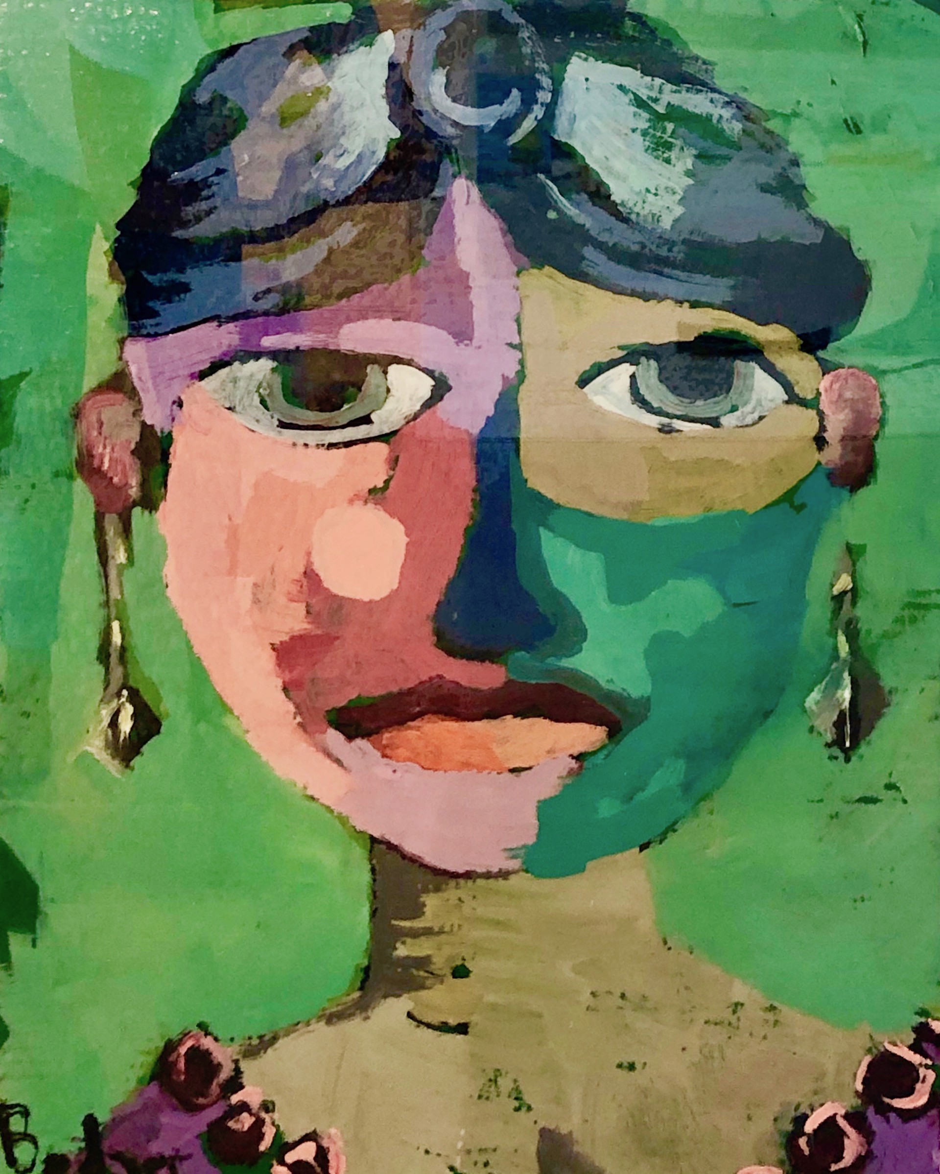 Green Face by Gary Bodner