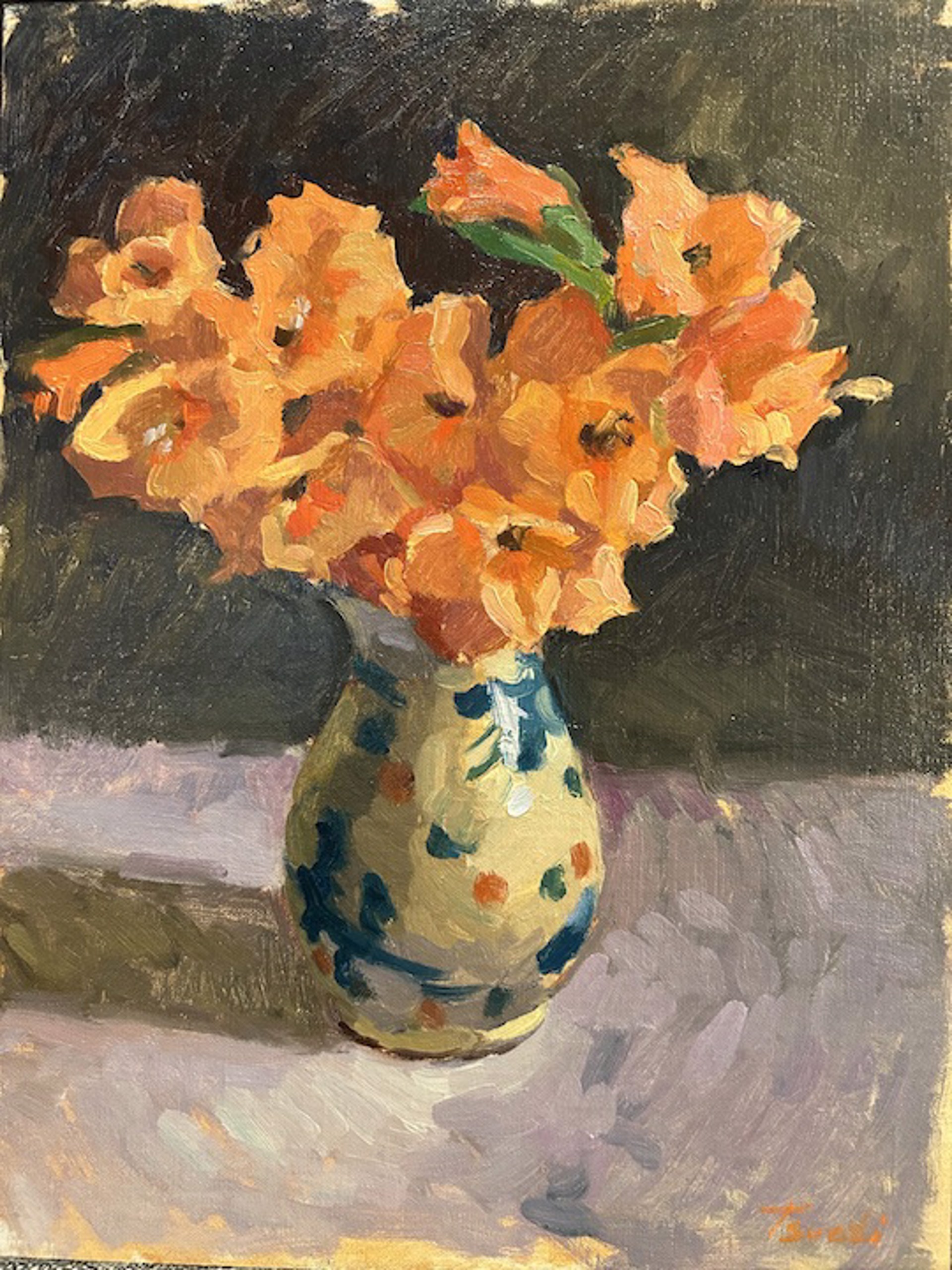 Orange Flowers by TSVETI SOWERS