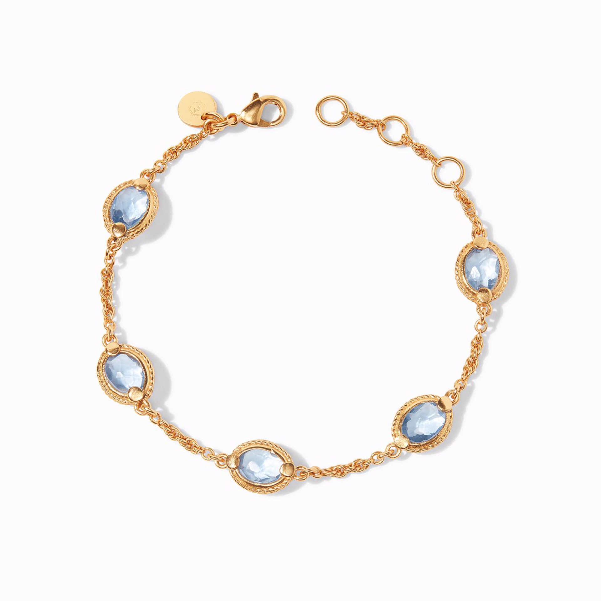 Calypso Delicate Bracelet - Chalcedony Blue by Julie Vos