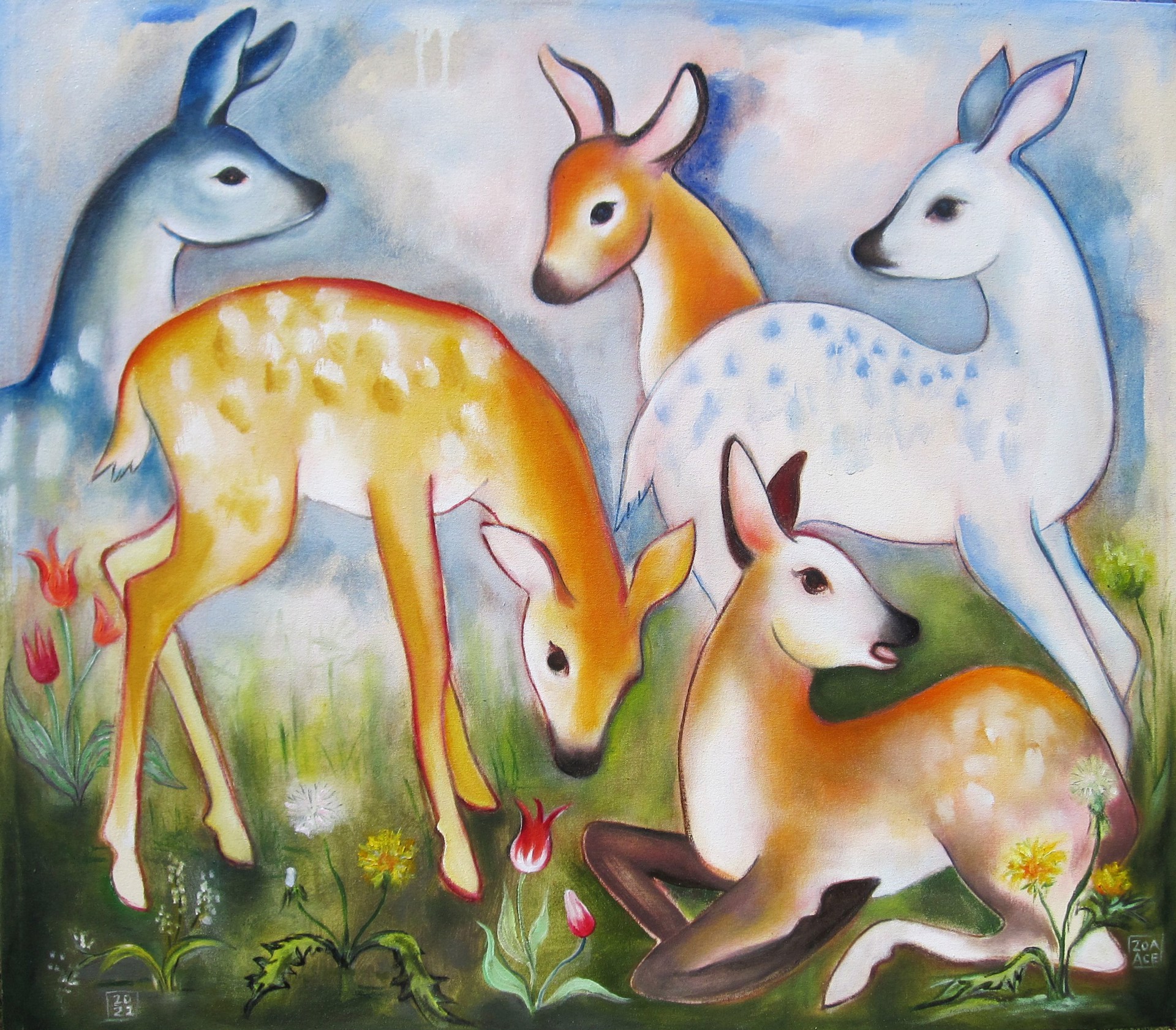 Forest Fawns by Zoa Ace