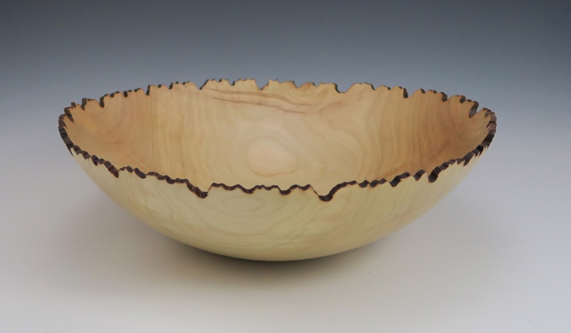Maple Bowl with Carved Rim by Frank Didomizio