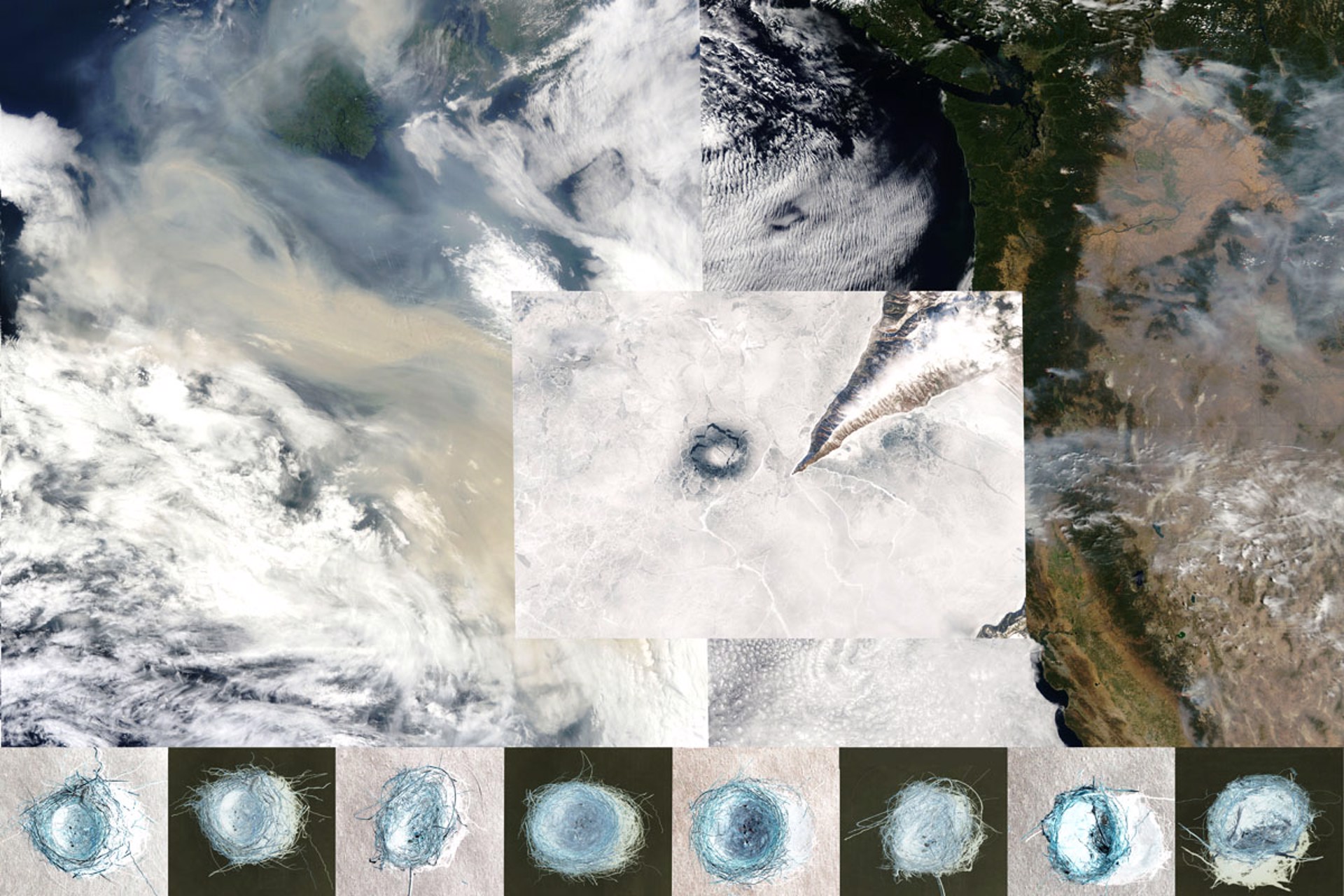 Canada & Pacific NW Fires-Lake Bakal Ice + Nests by Daniel Ranalli