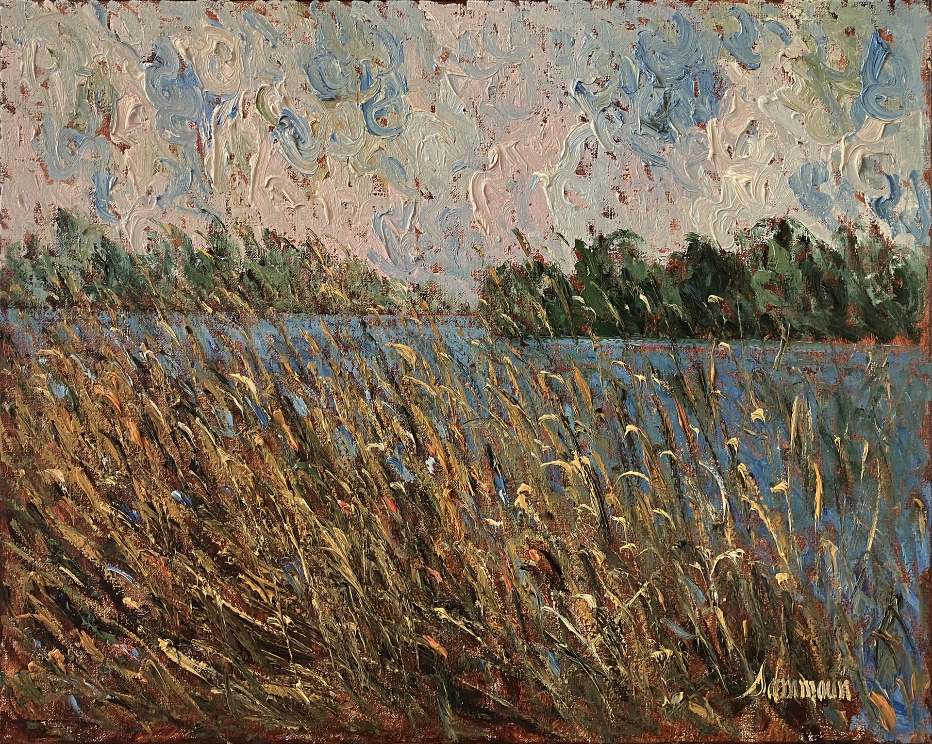 Roseaux, Rivière St-Jacques, La Prairie by Samir Sammoun