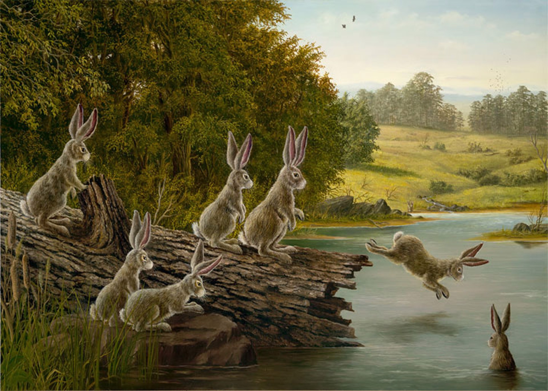 The Swimming Hole- SOLD OUT ON ALL EDITIONS by Robert Bissell