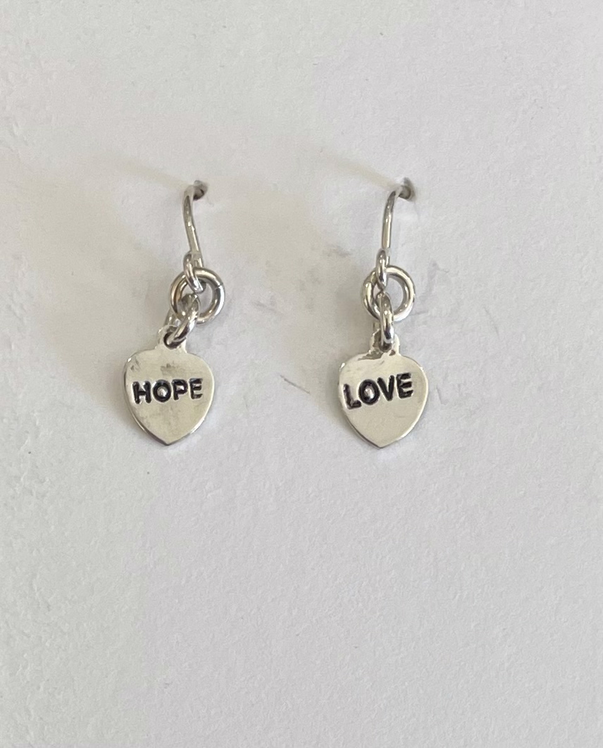 Hope Love Mantra Earrings by Emelie Hebert