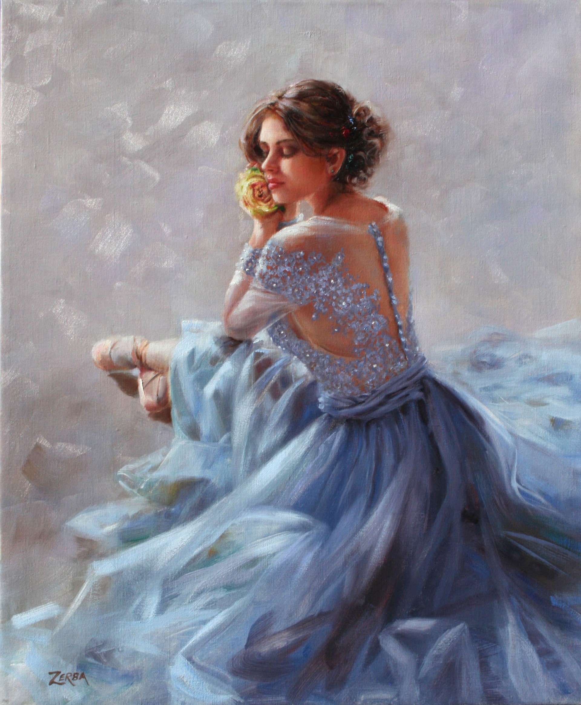 Blue Ballerina by Lorna Zerba