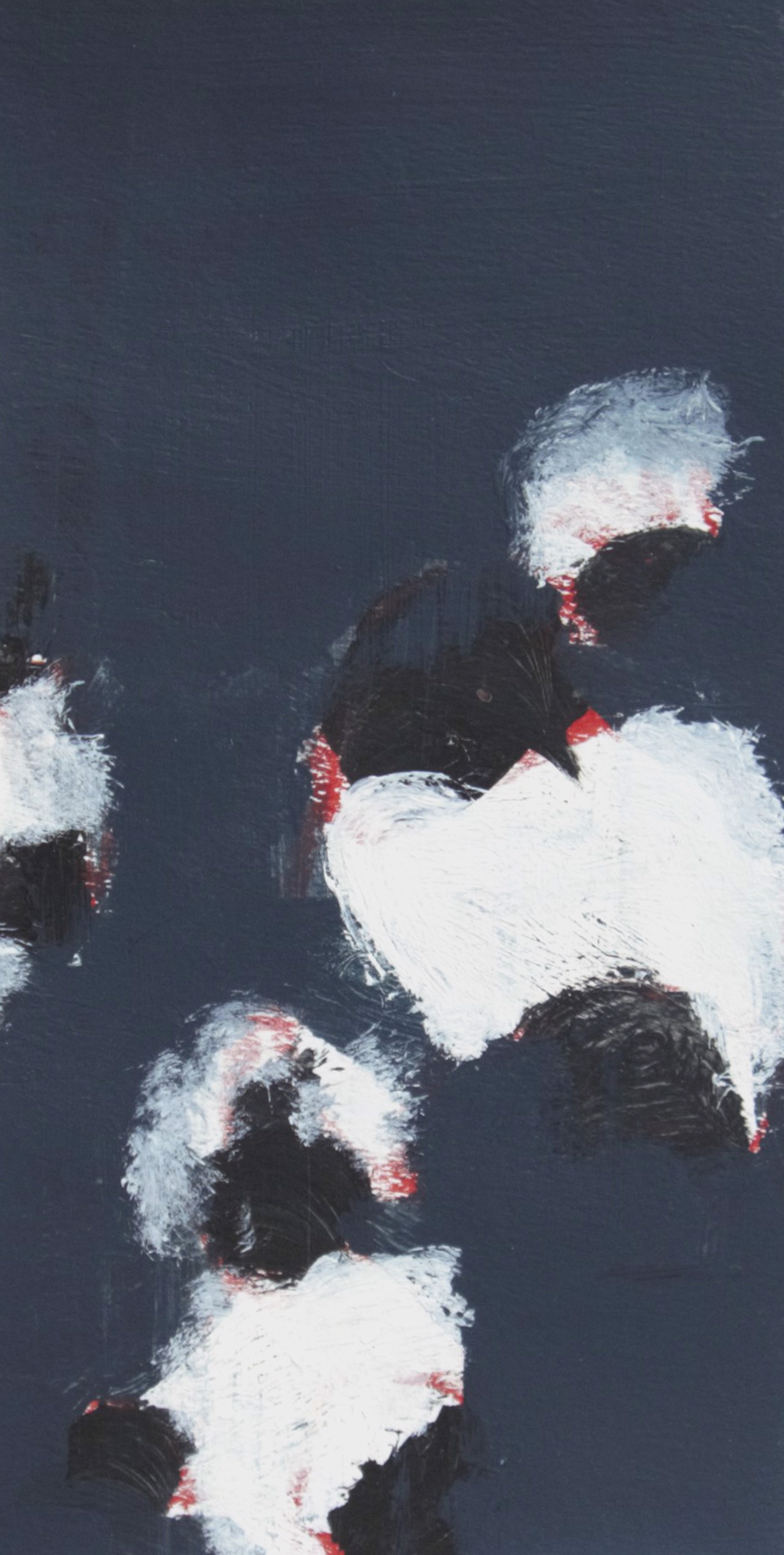 Boules de Coton dans la Nuit en Rouge by George Marks