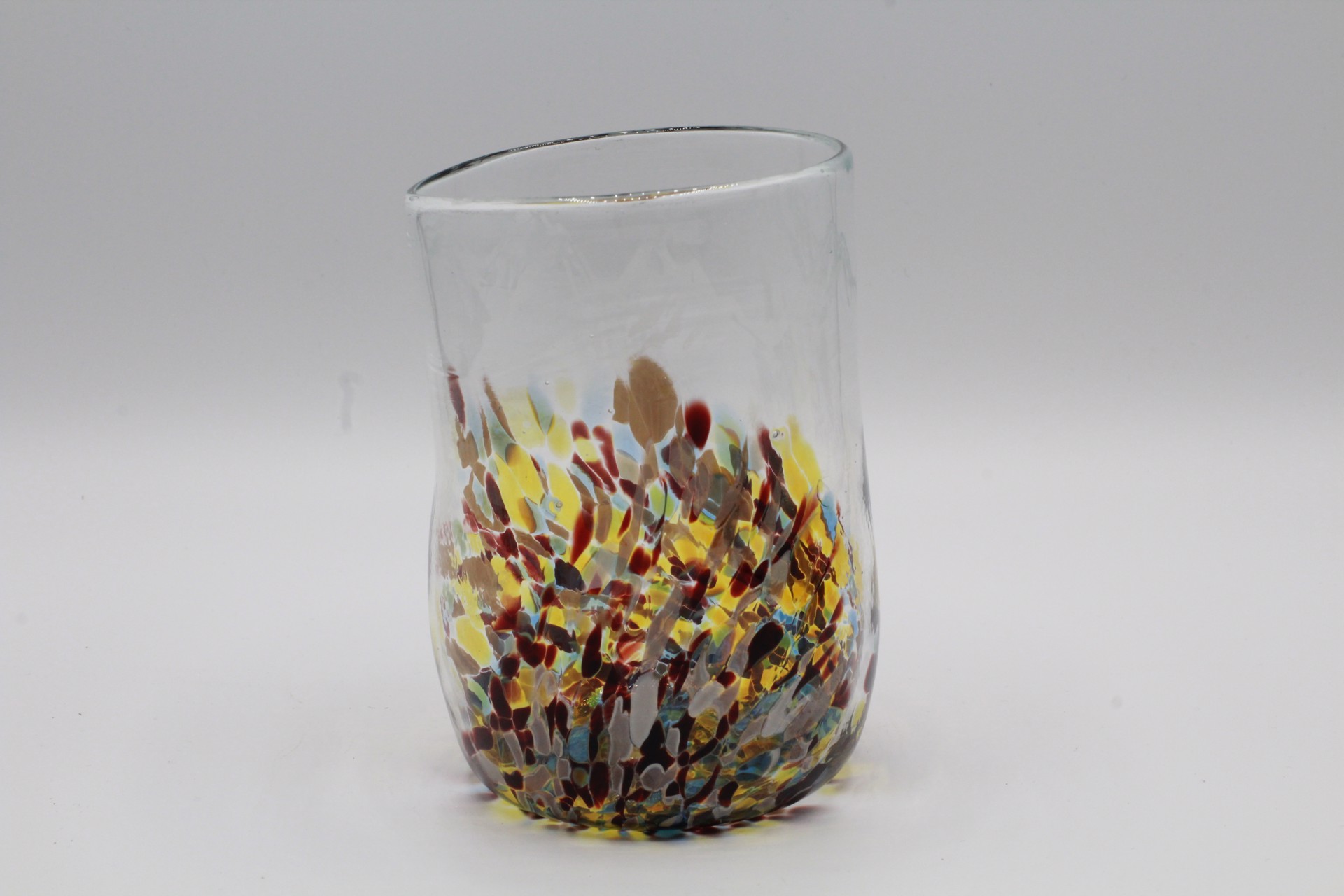 Mountain Hand Blown Glass Cup by Katie Sisum
