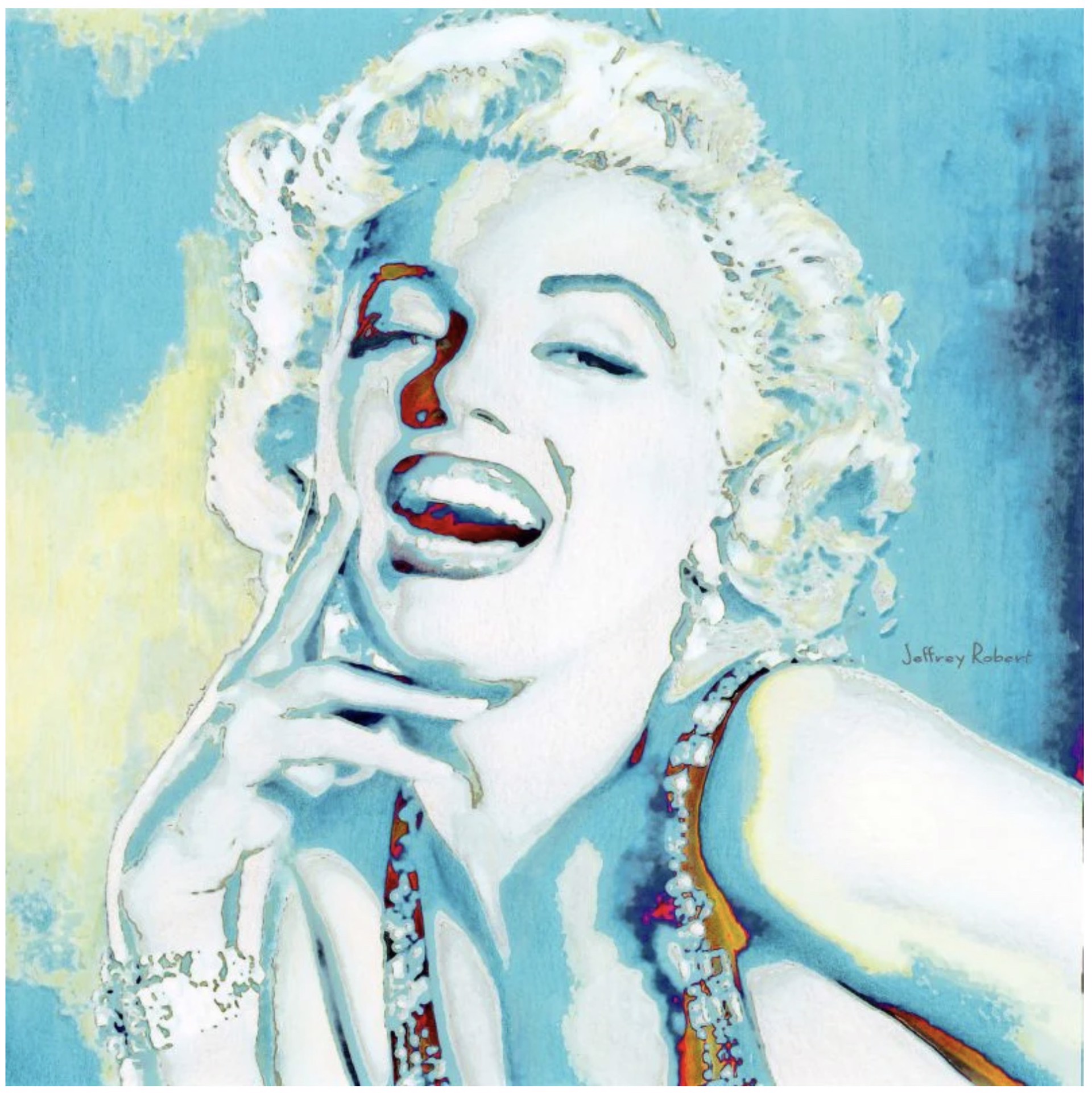 Blue Marilyn by Jeffrey Robert