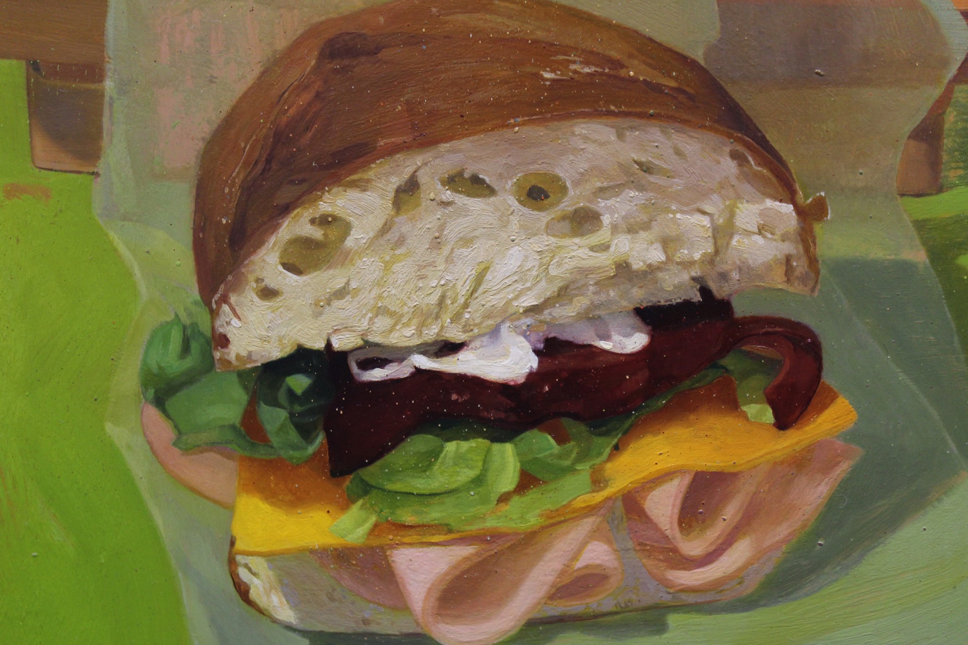 Turkey Sandwich with Apples by Benjamin J. Shamback