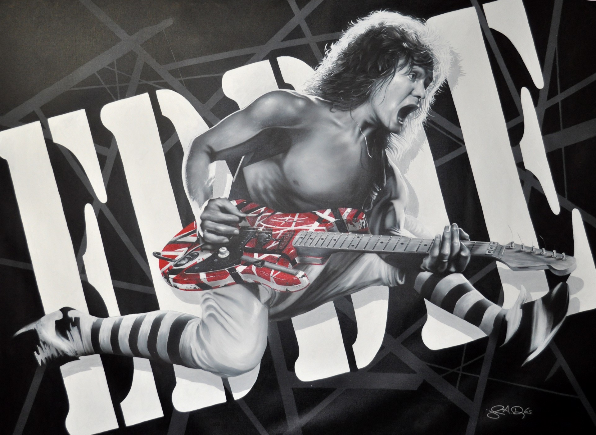 "Jump!" Eddie Van Halen by John Douglas