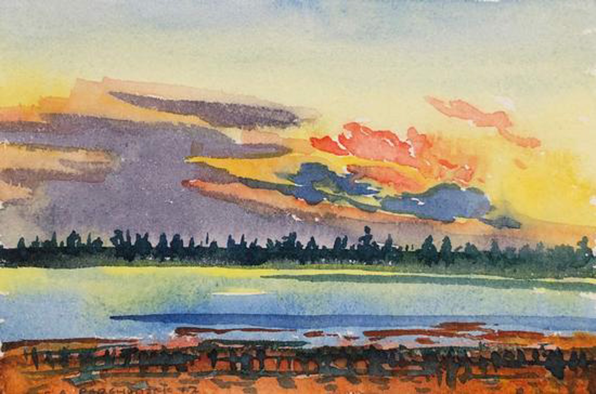 Emma Sunset #3 by Catherine Perehudoff