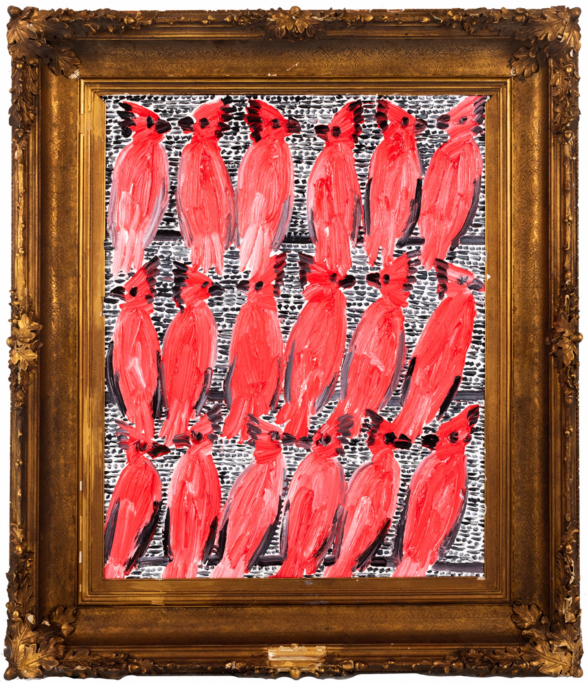 Male Cardinals by Hunt Slonem
