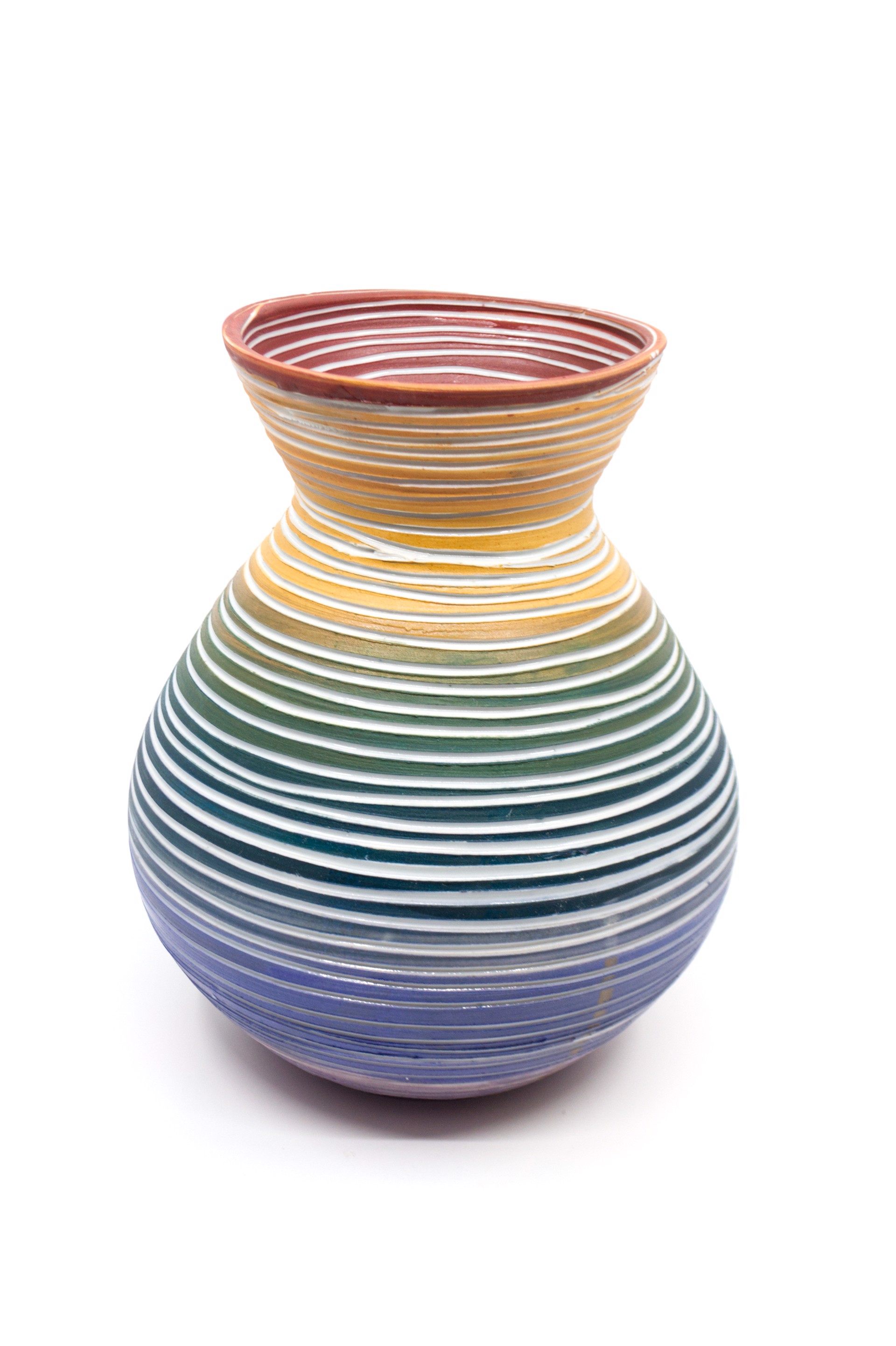 ROYGBIV Vase II by Heather Bradley