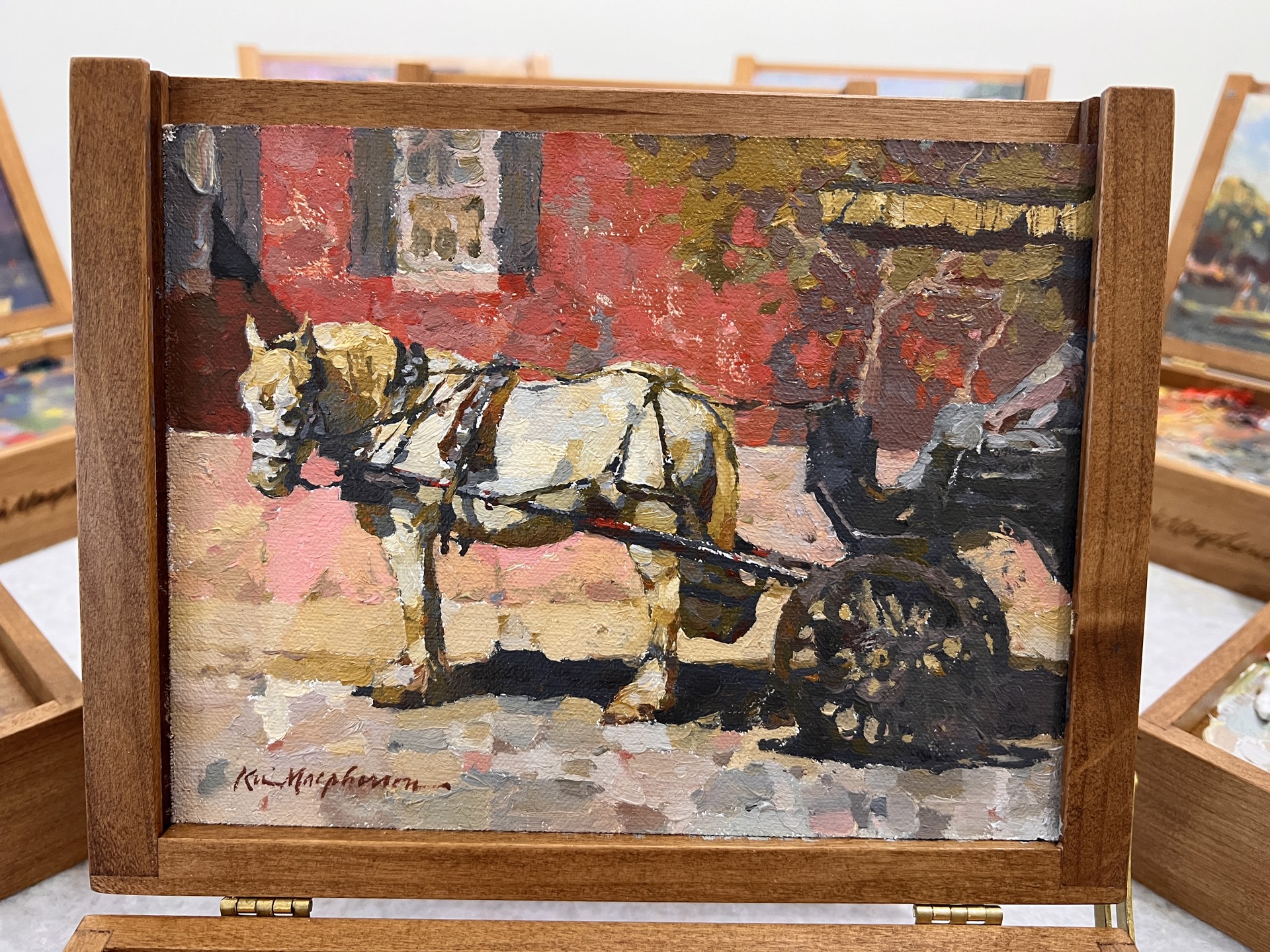 "Horse Drawn" original oil painting by Kevin Macpherson