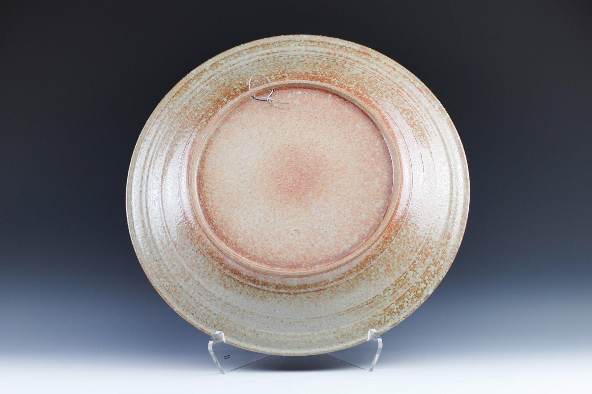 Shino/Copper Platter by Winthrop Byers