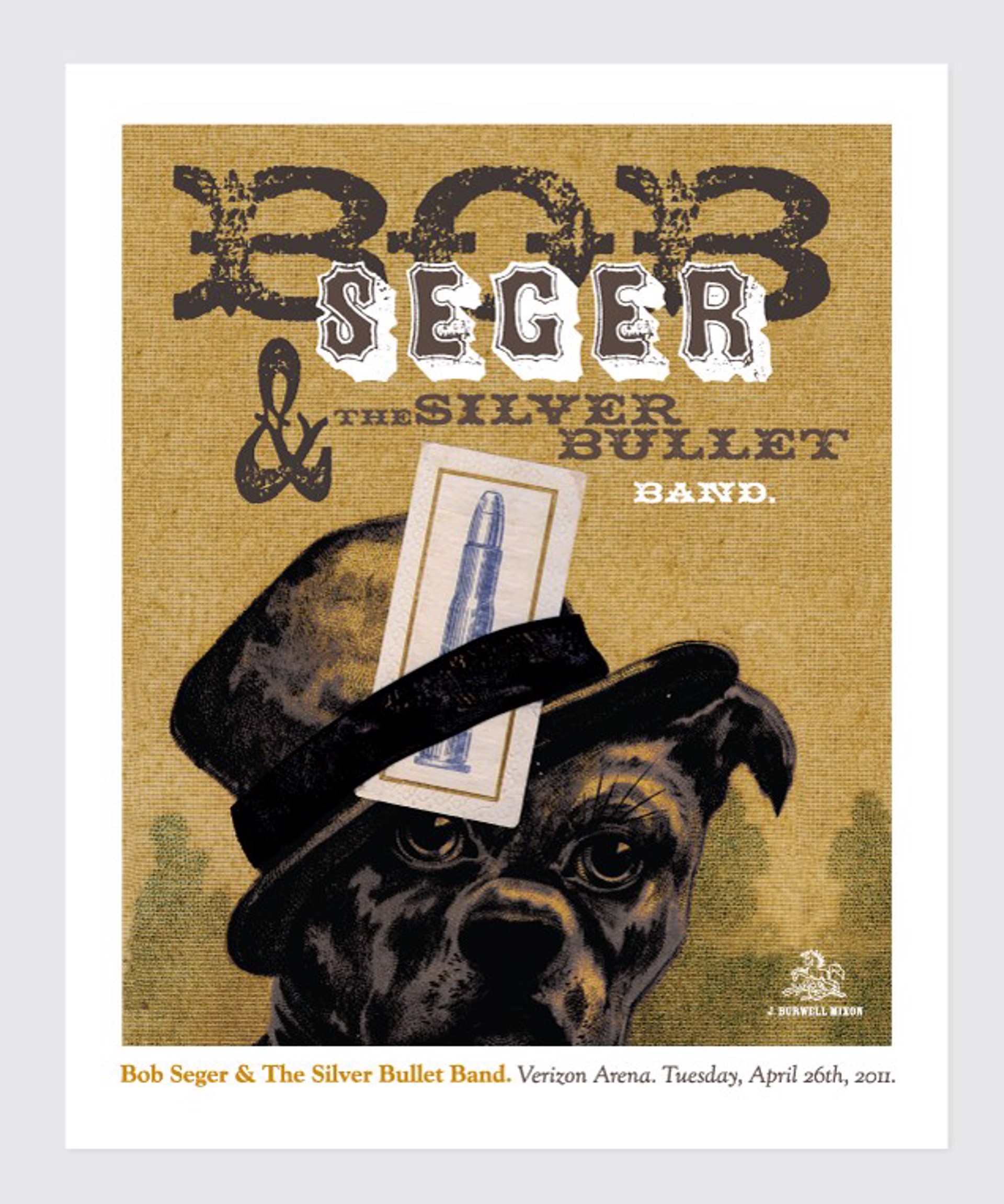 Bob Seger Concert Poster by Jamie Burwell Mixon