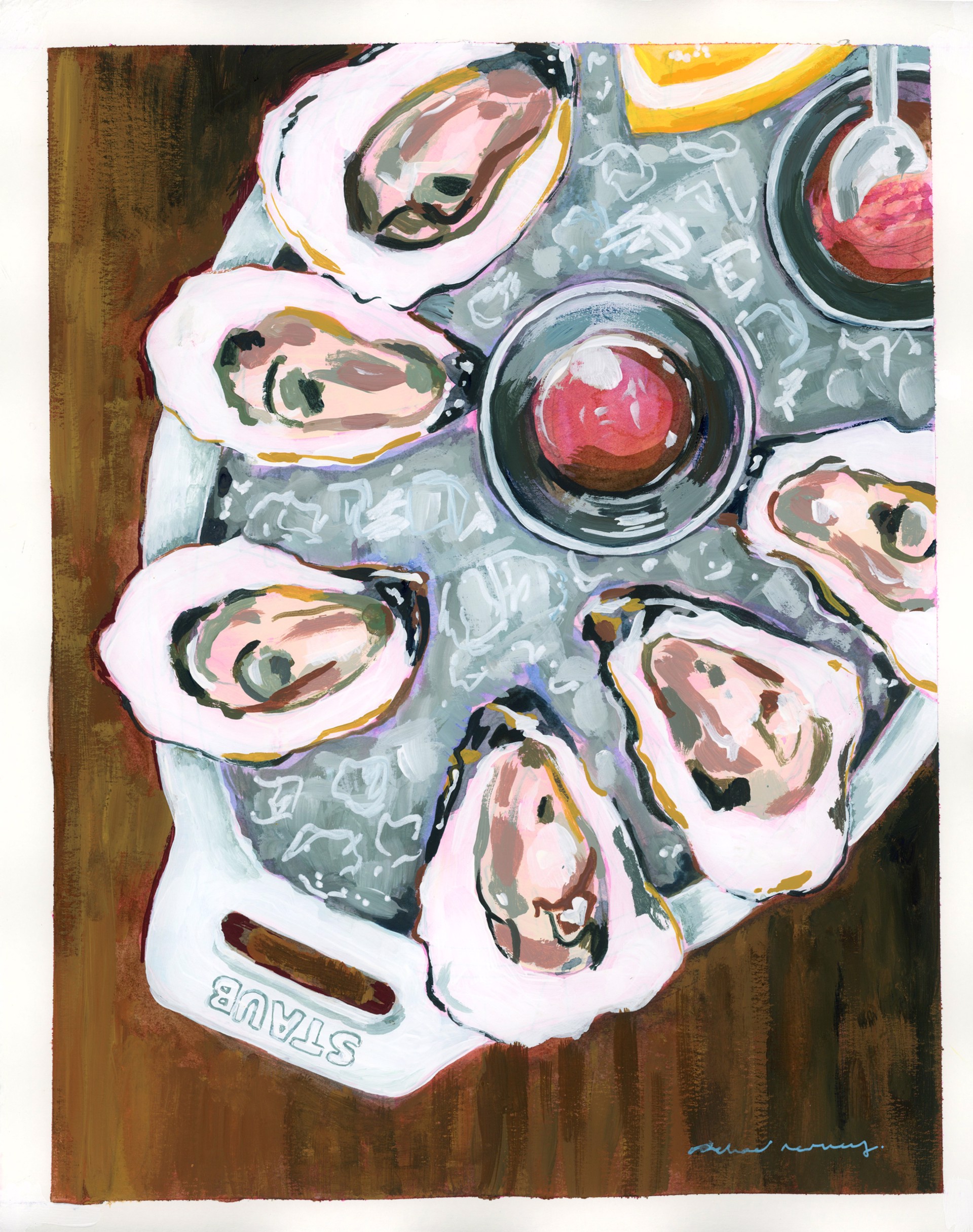 Half Dozen Oysters by Rachael Nerney