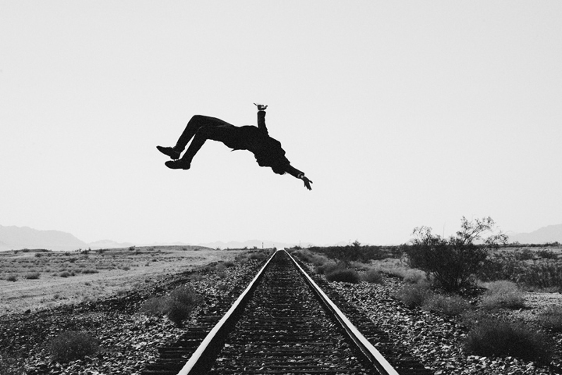 Train Jump by Tyler Shields