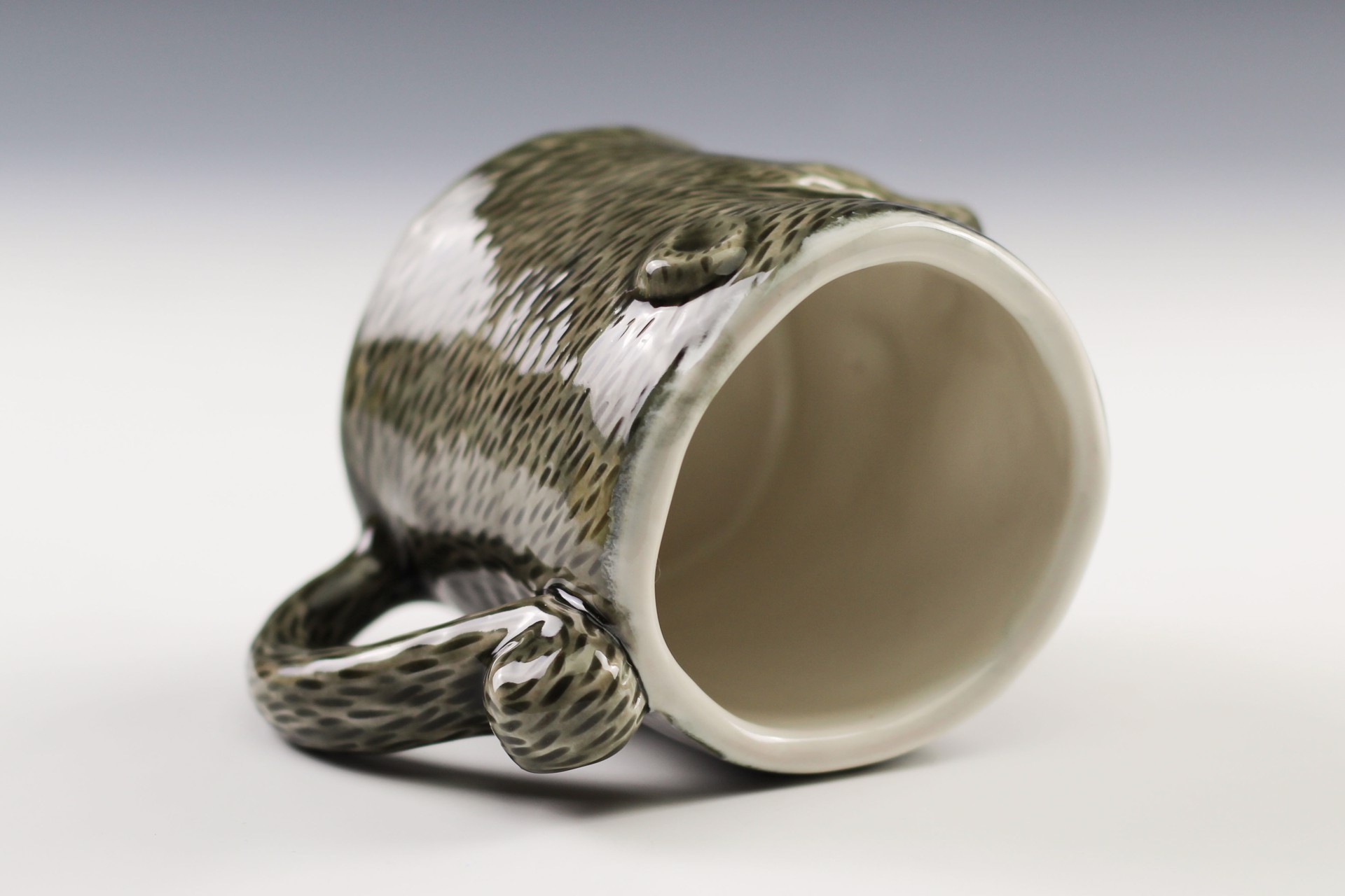 Grey Squirrel Mug by Debbie Kupinsky